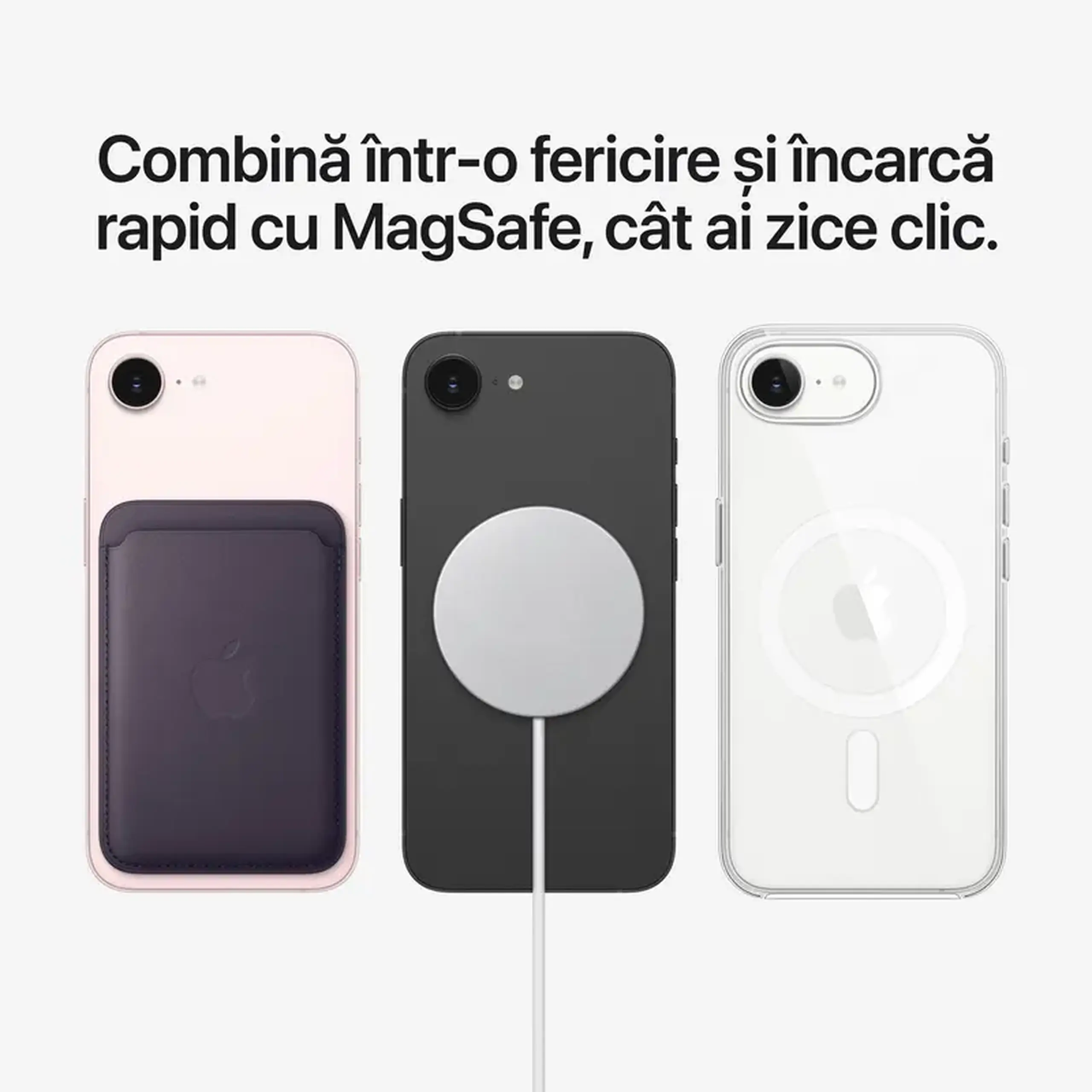 Smartphone Apple iPhone 17e, 8GB/256GB, Alb