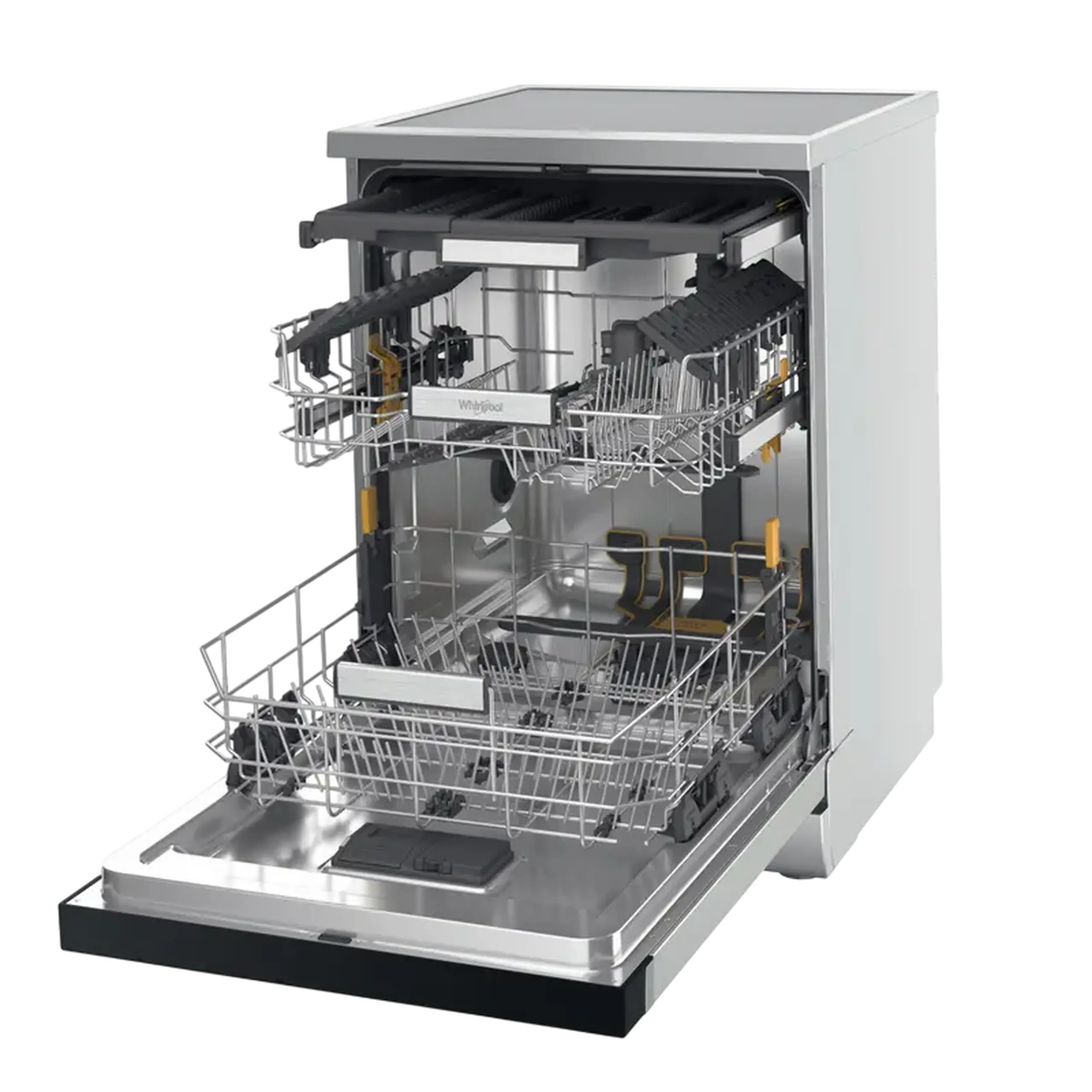 Mașină de spălat vase Whirlpool W7F HS51 X, Oțel inoxidabil