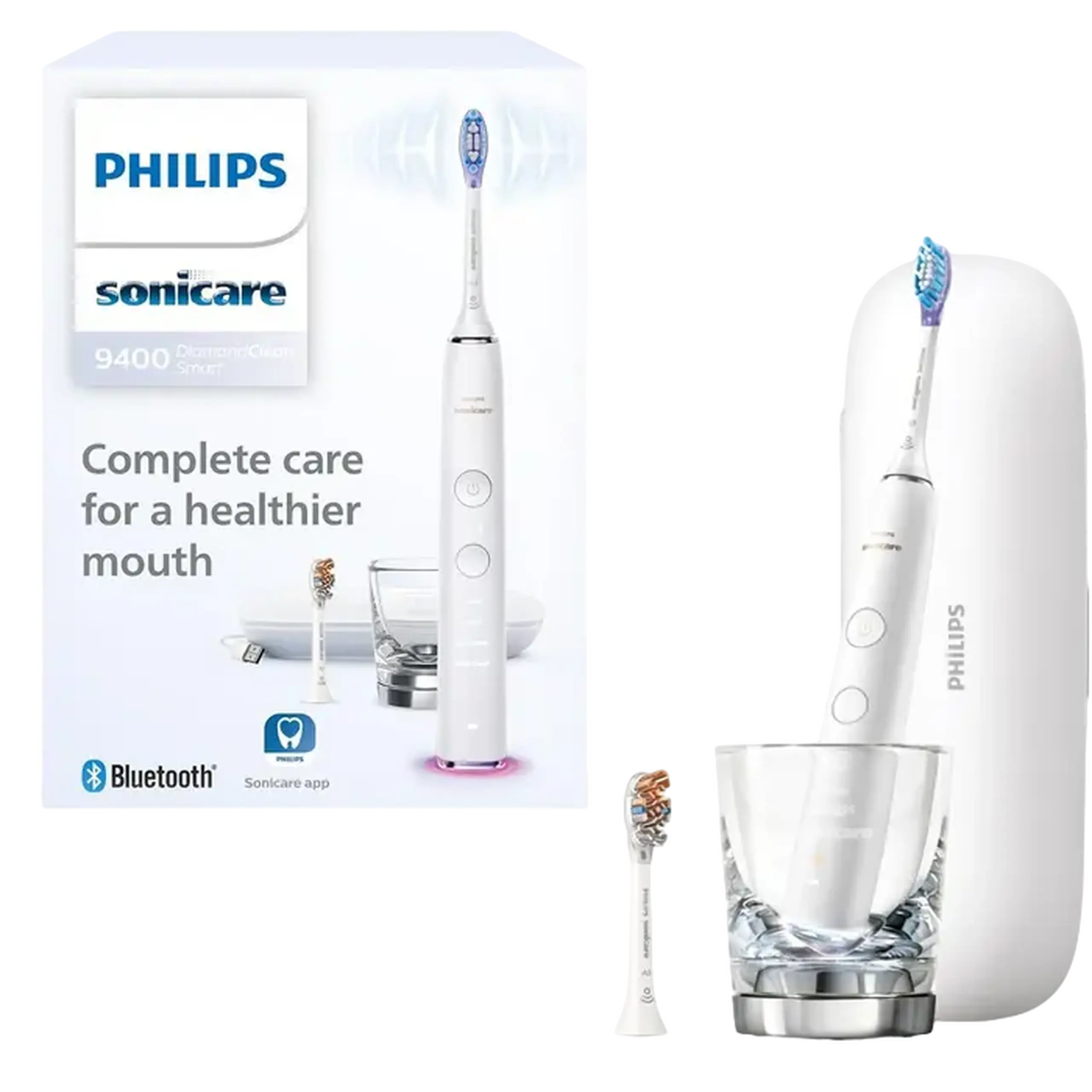 Periuța de dinți electrică sonică Philips HX9917/88, Alb