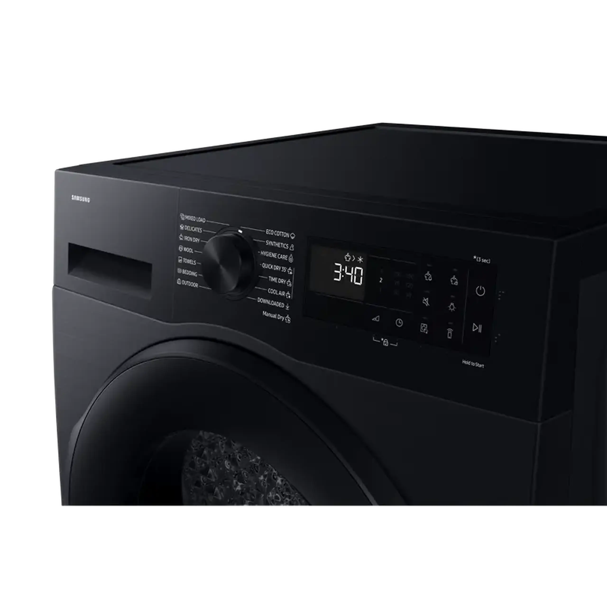 Uscător de rufe Samsung DV90DG52A0ABLE, 9kg, Negru