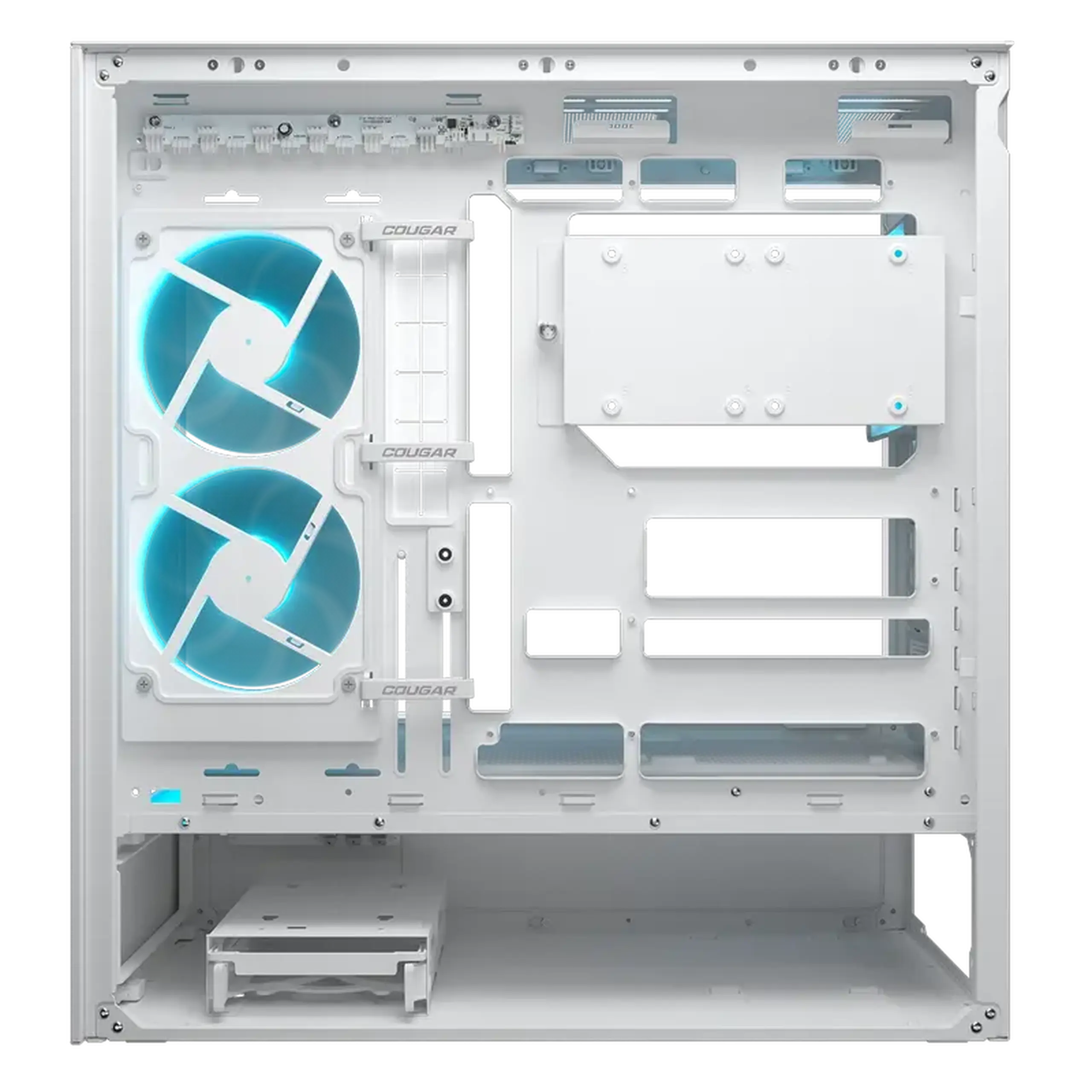 Carcasă PC Cougar CFV235 White, Midi-Tower, Fără PSU, Alb