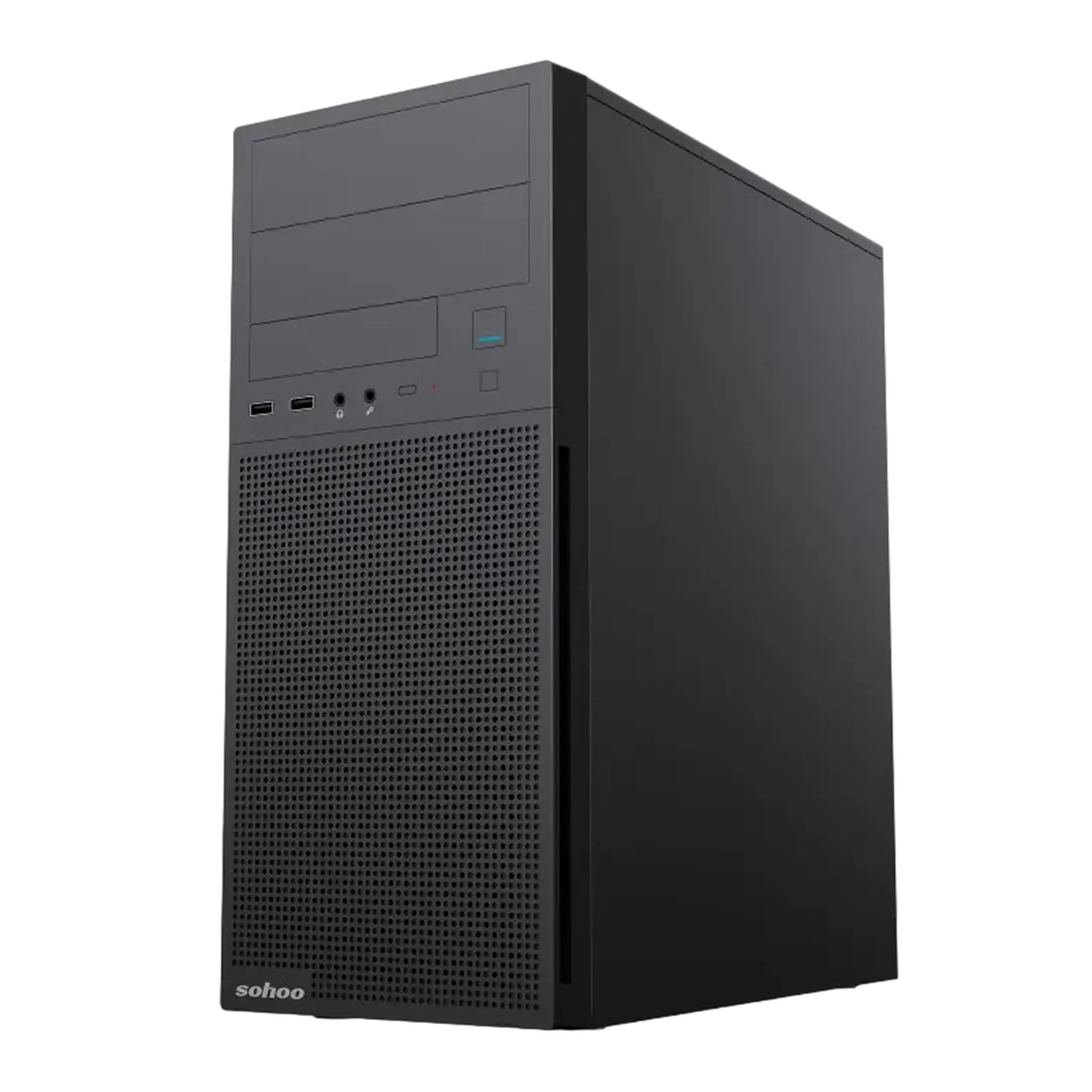 Carcasă PC Sohoo 2816BK, Midi-Tower, ATX, Negru