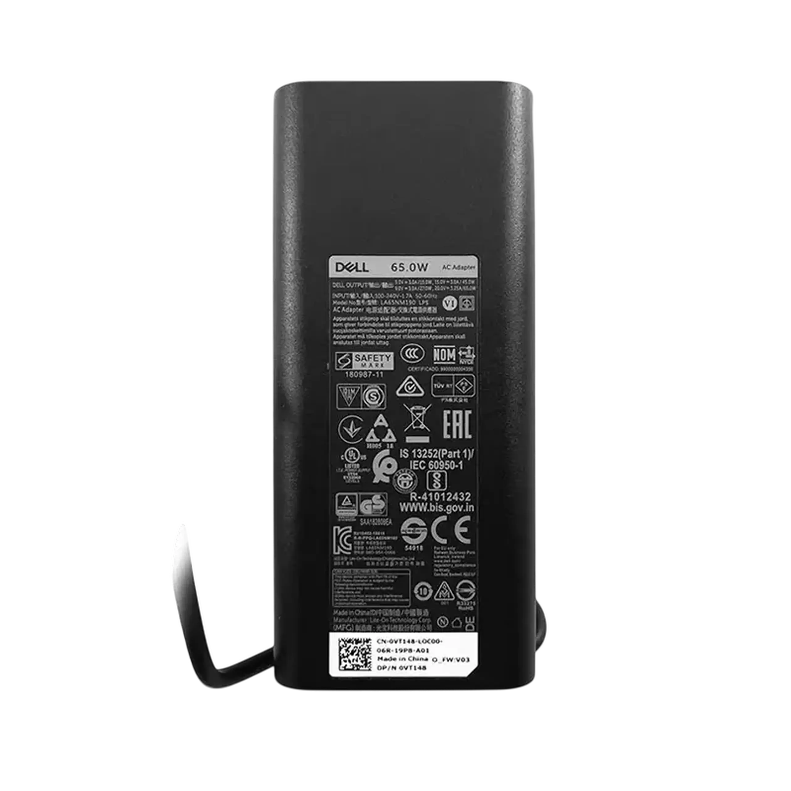 Adaptor de rețea universal DELL 65W USB-C AC, 65W