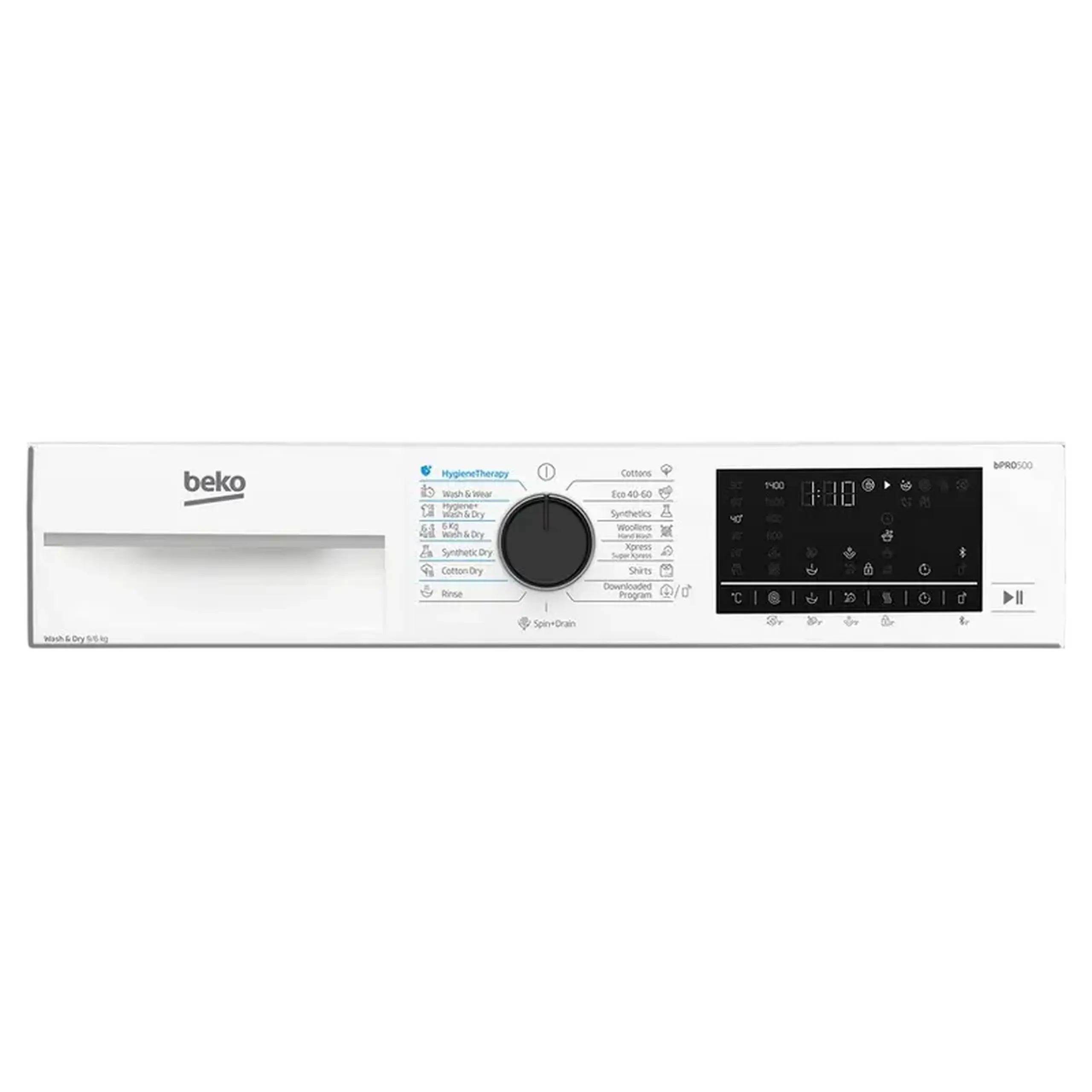 Mașină de spălat cu uscător Beko B5DFT59442W, 9kg, Alb