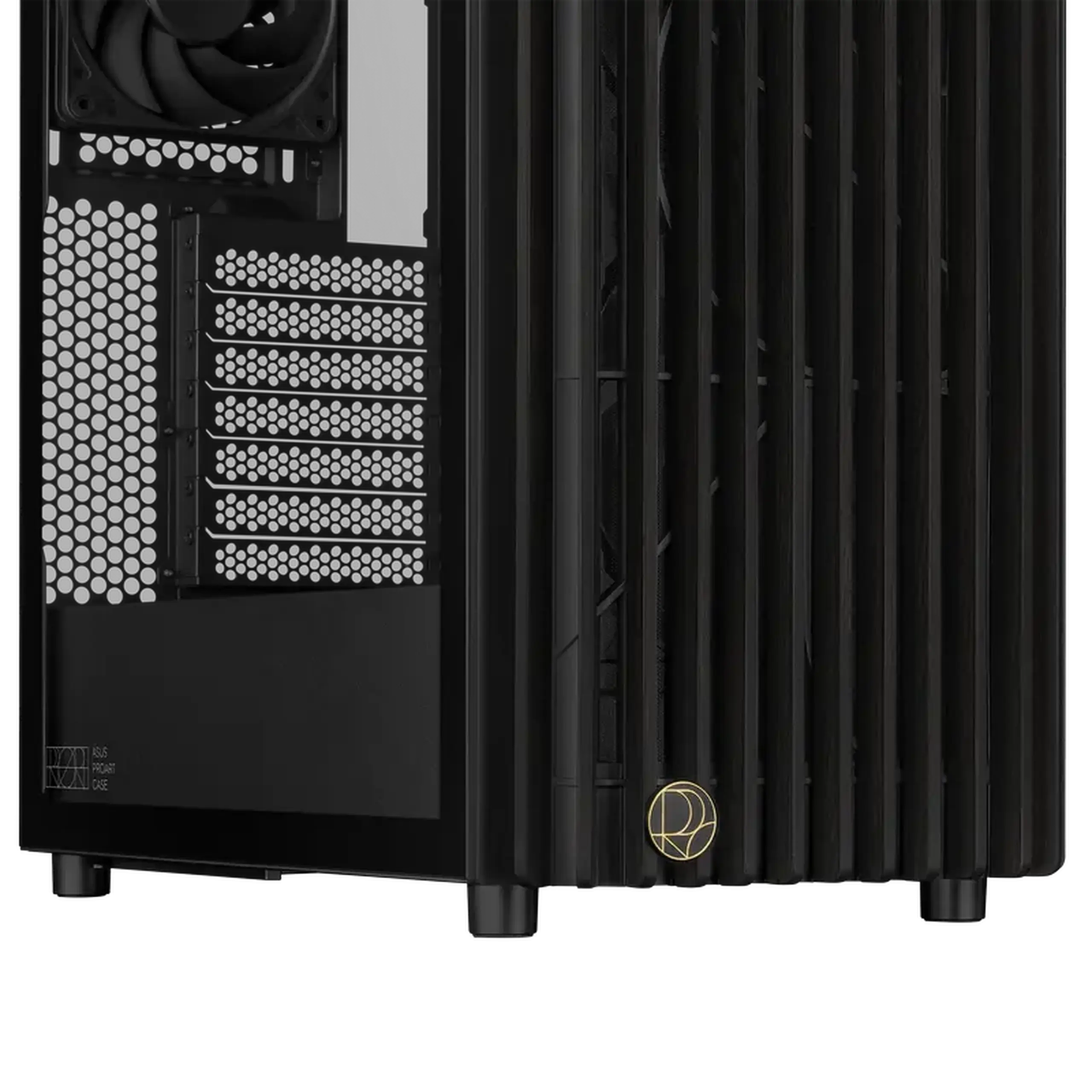 Carcasă PC ASUS ProArt PA401 Wood TG, Midi-Tower, Fără PSU, Negru