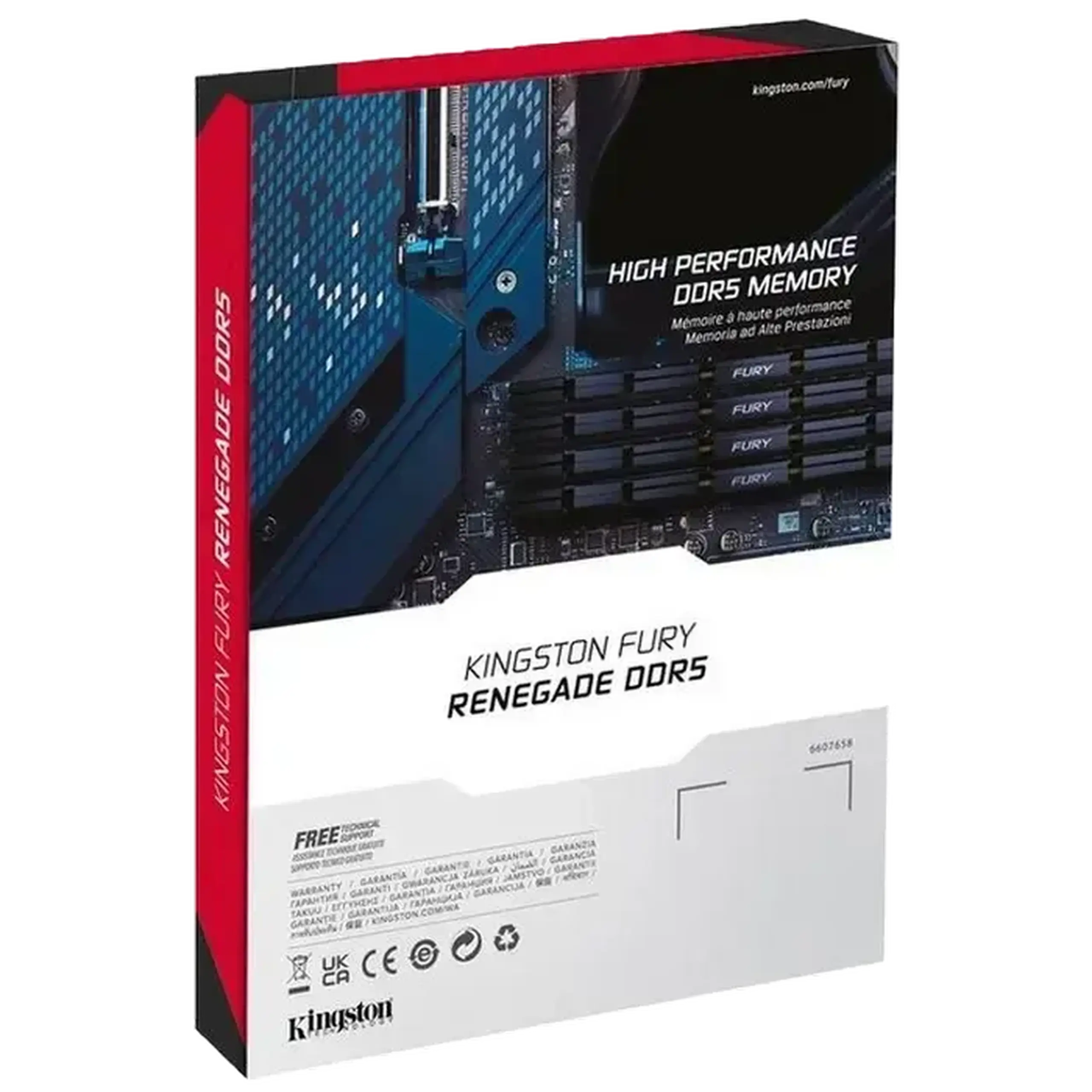 Memorie RAM Kingston FURY Renegade, DDR5 SDRAM, 6400 MHz, 32GB, KF564C32RSK2-32