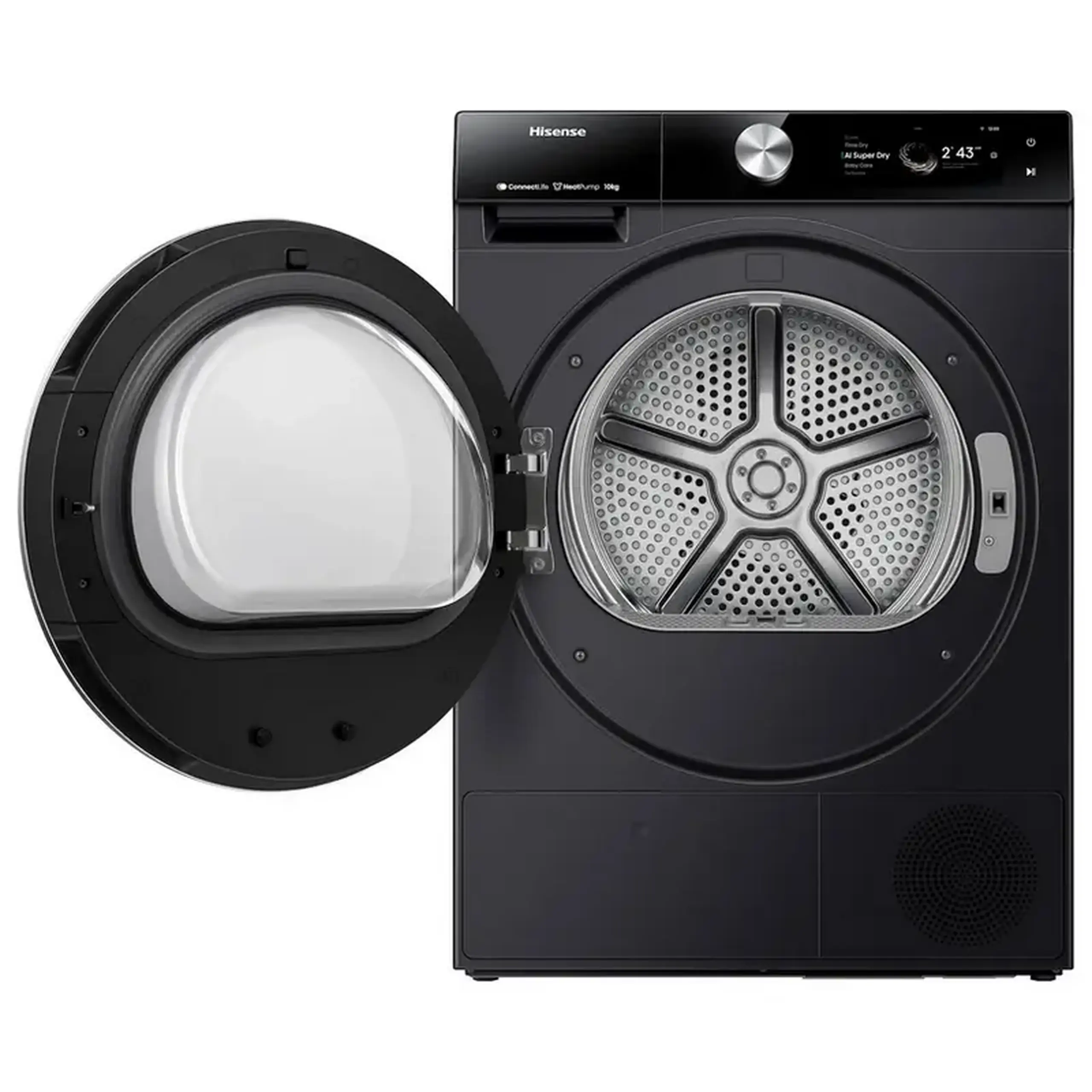 Uscător de rufe Hisense DH7S107BB, 10kg, Negru