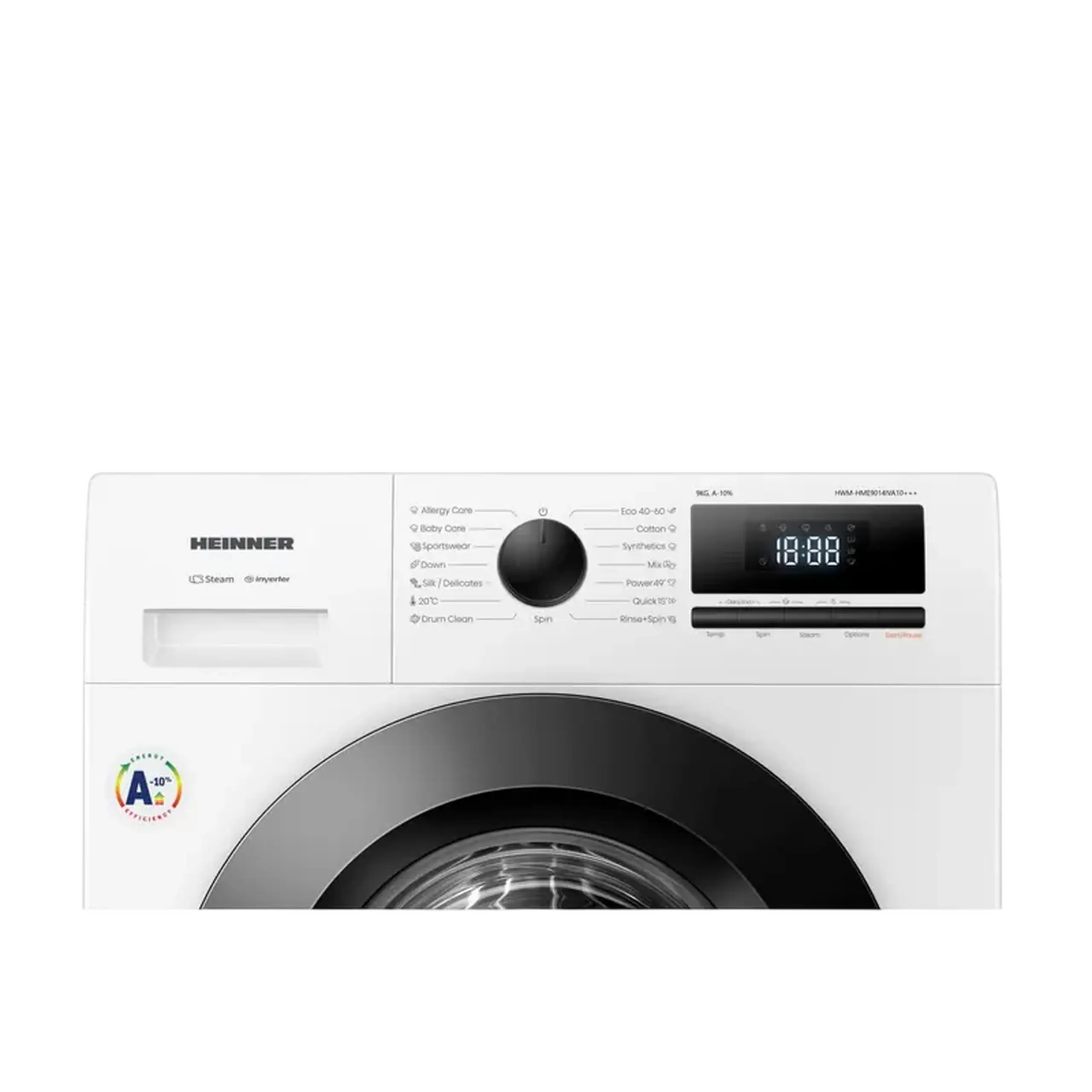 Mașină de spălat Heinner HWM-HME9014IVA10+++, 9kg, Alb