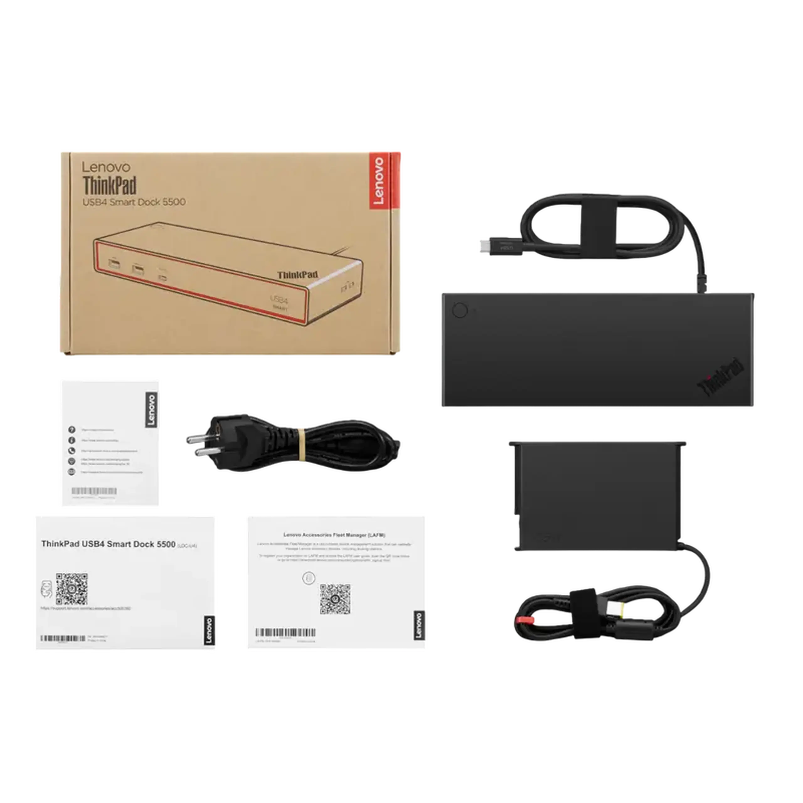 Stație Docking Lenovo ThinkPad USB4 Smart Dock 5500, Negru
