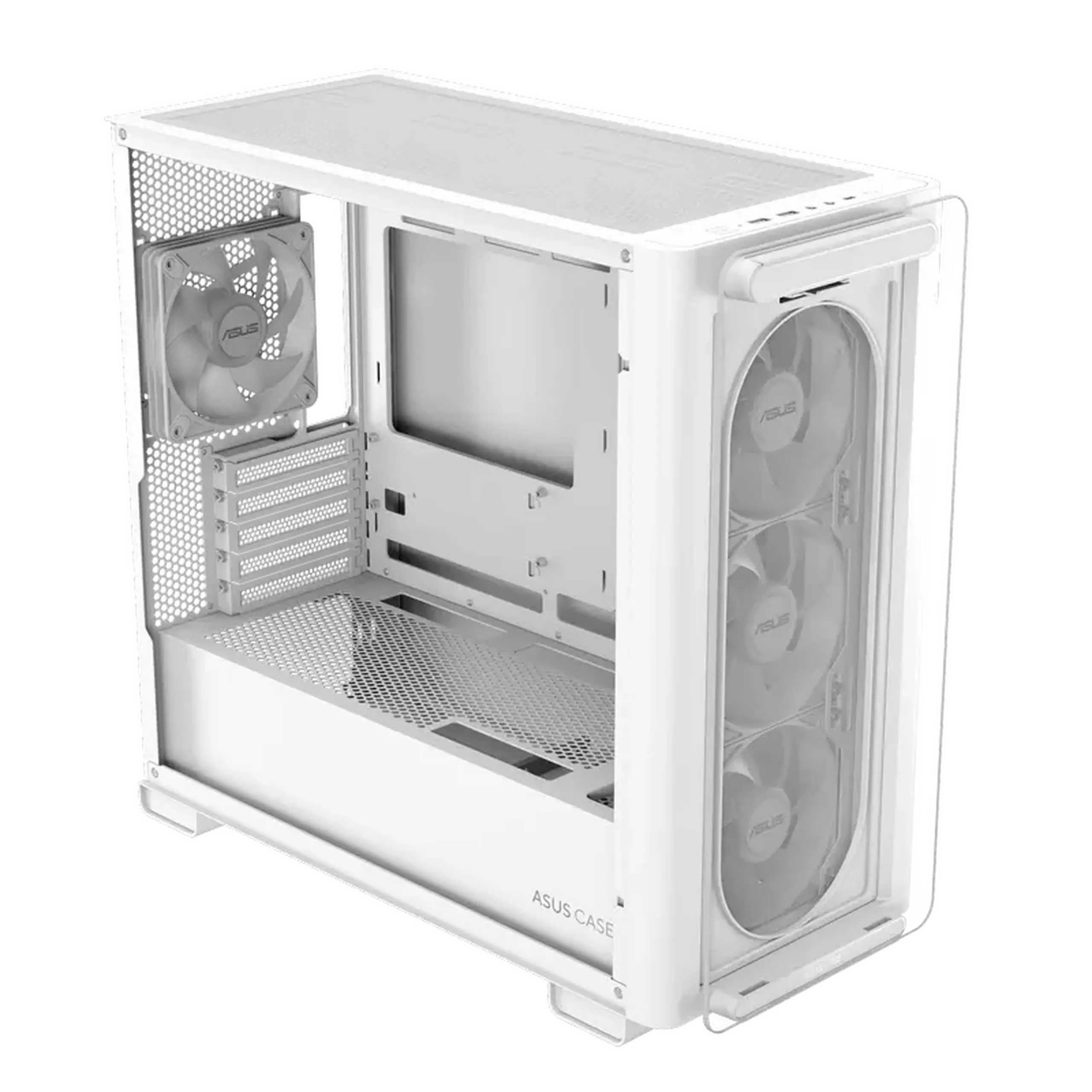Carcasă PC ASUS A23 PLUS TG ARGB, Mini-Tower, Alb