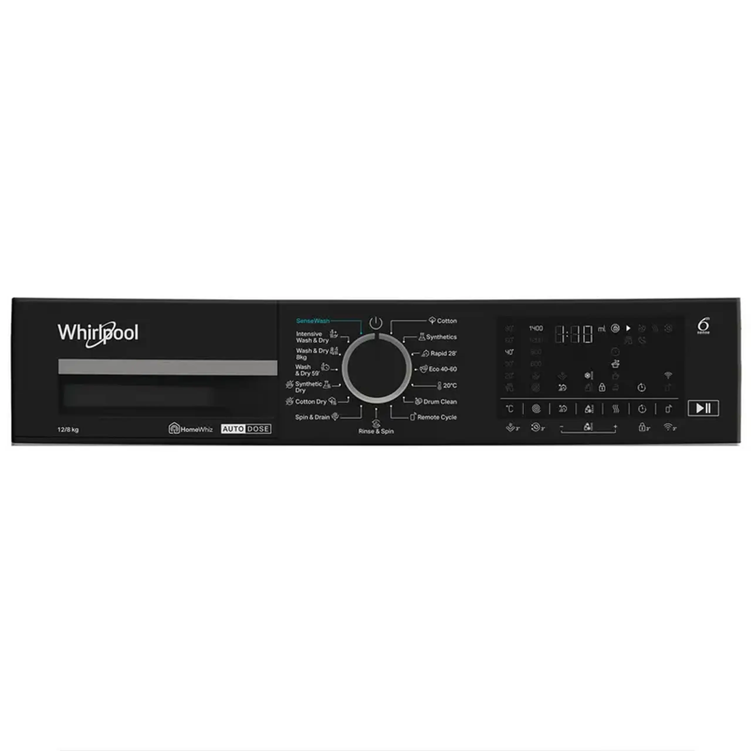 Mașină de spălat cu uscător Whirlpool WPD 2836W ADS EE, 12kg, Alb