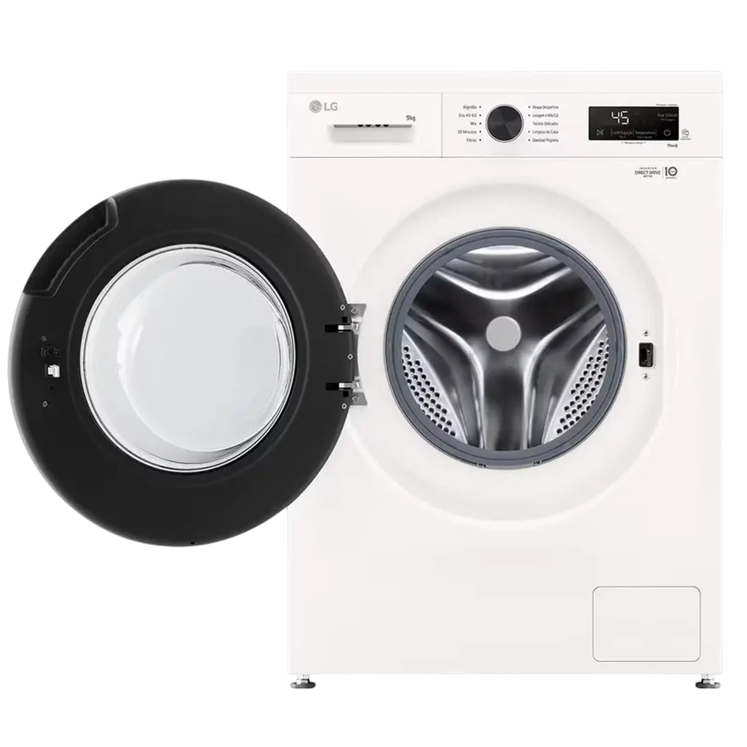 Mașină de spălat LG F4X1009NWB, 9kg, Alb