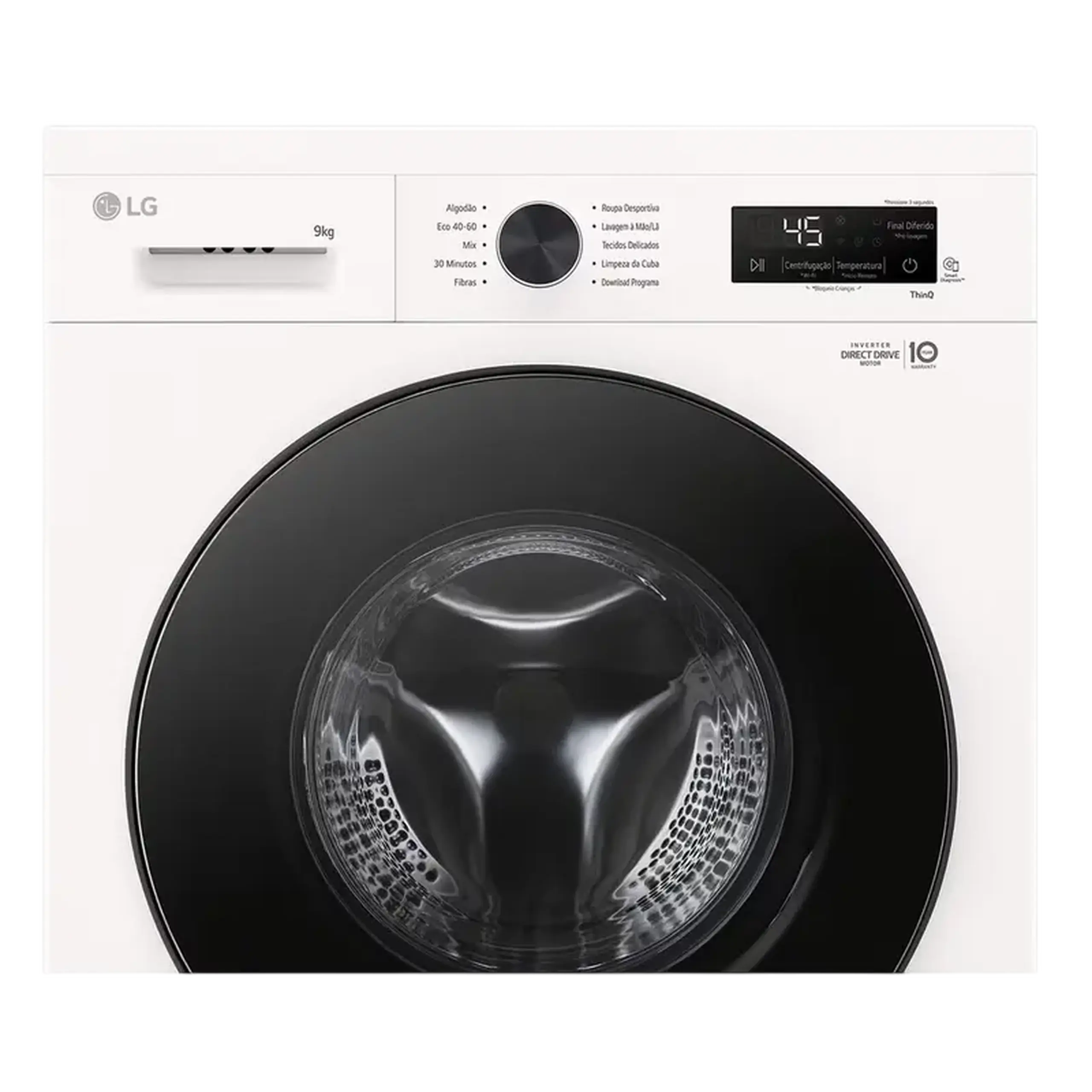 Mașină de spălat LG F4X1009NWB, 9kg, Alb