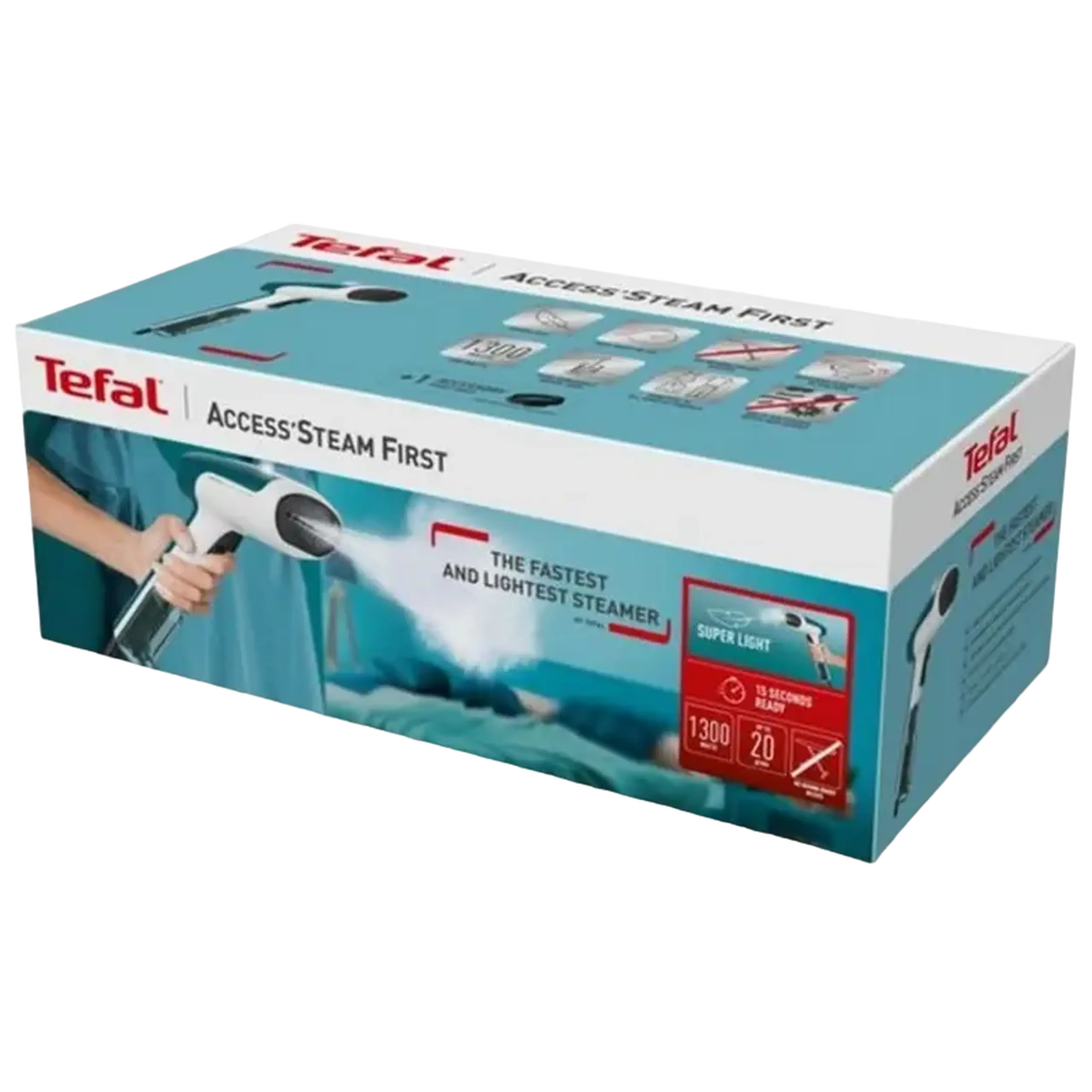 Aparat de călcat vertical cu aburi Tefal DT6131E0, Alb
