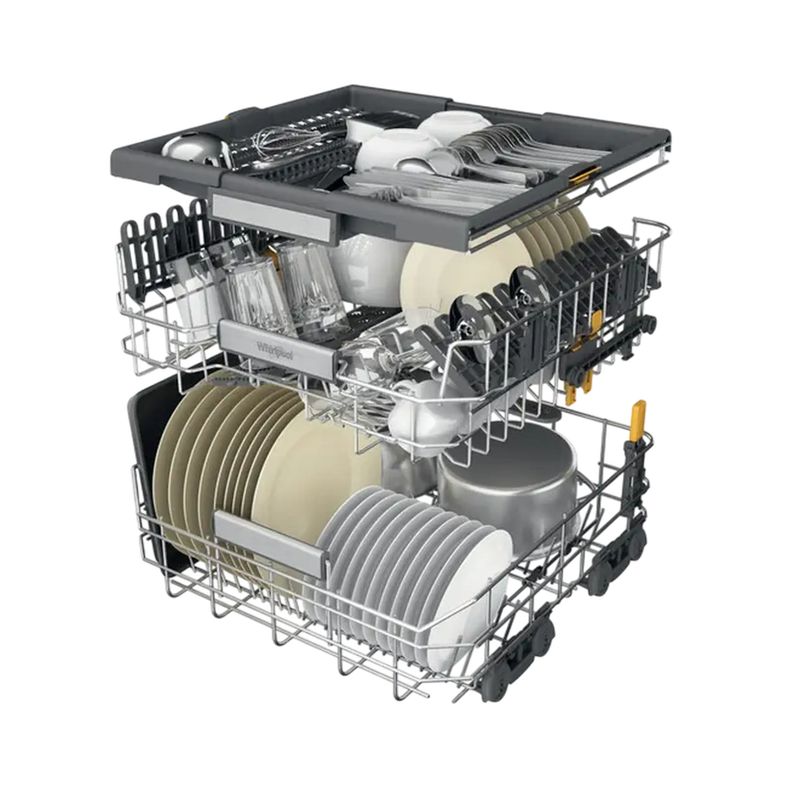 Mașină de spălat vase Whirlpool W7I HT40 T, Negru