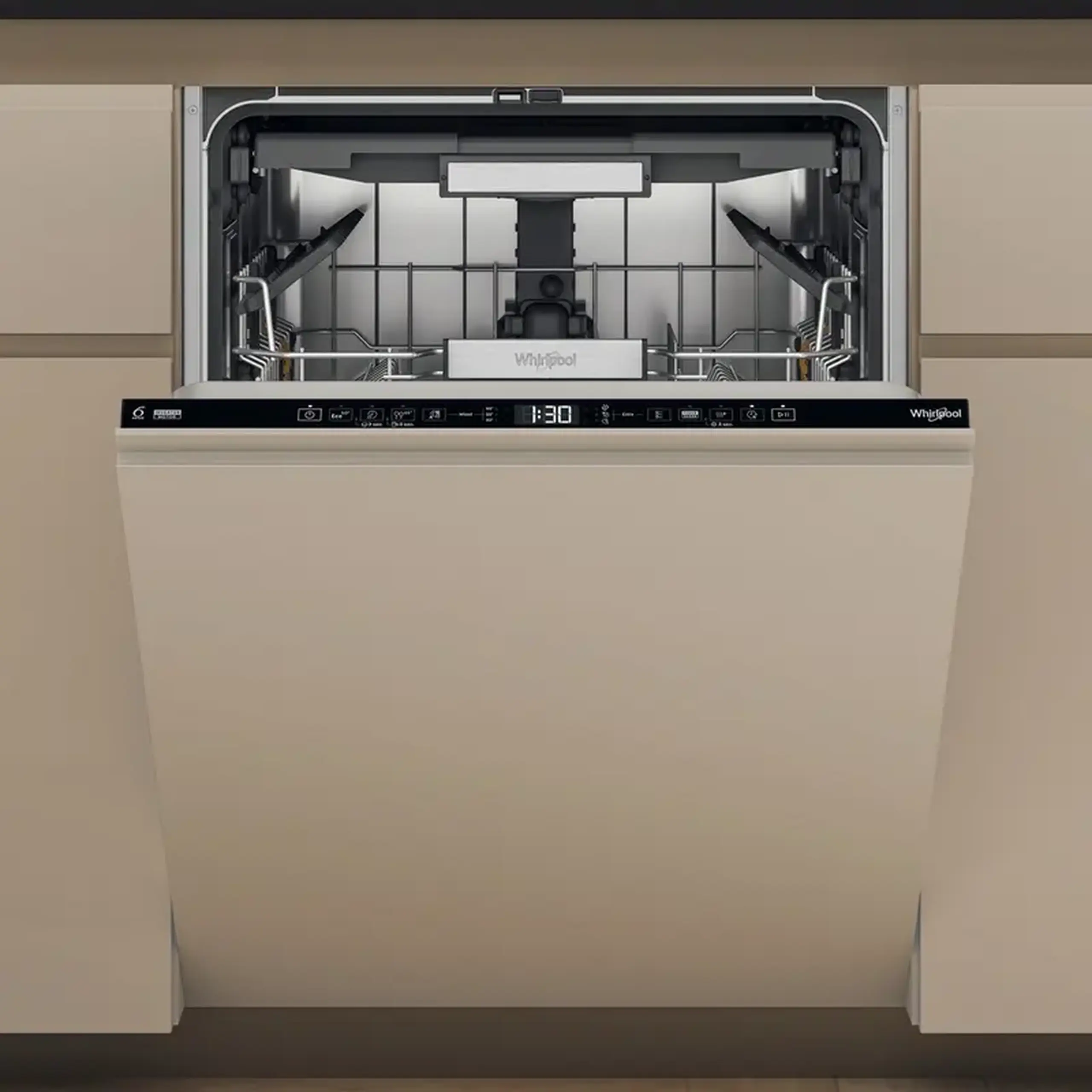 Mașină de spălat vase Whirlpool W7I HT40 T, Negru
