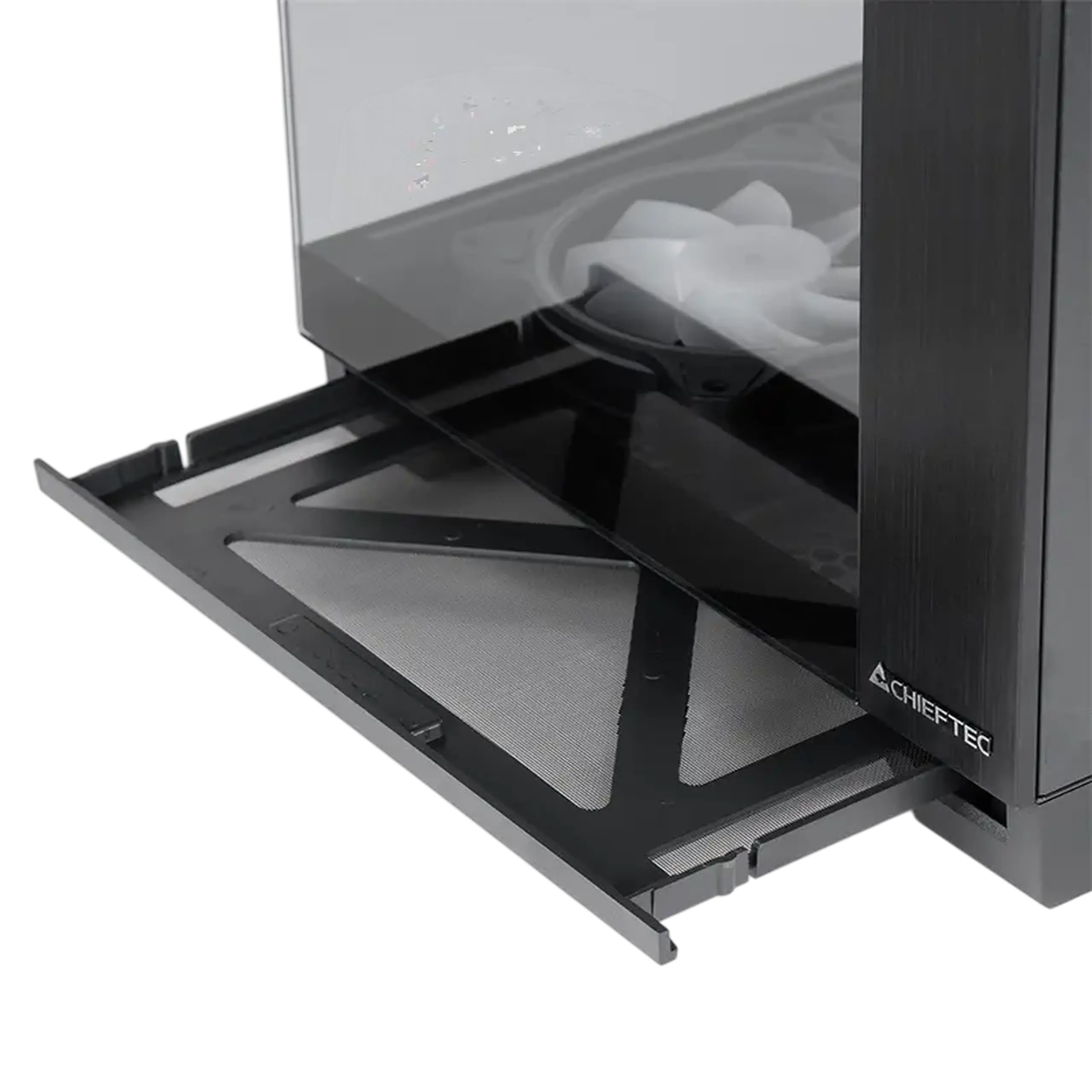 Carcasă PC Chieftec Visio, Midi-Tower, Fără PSU, Negru