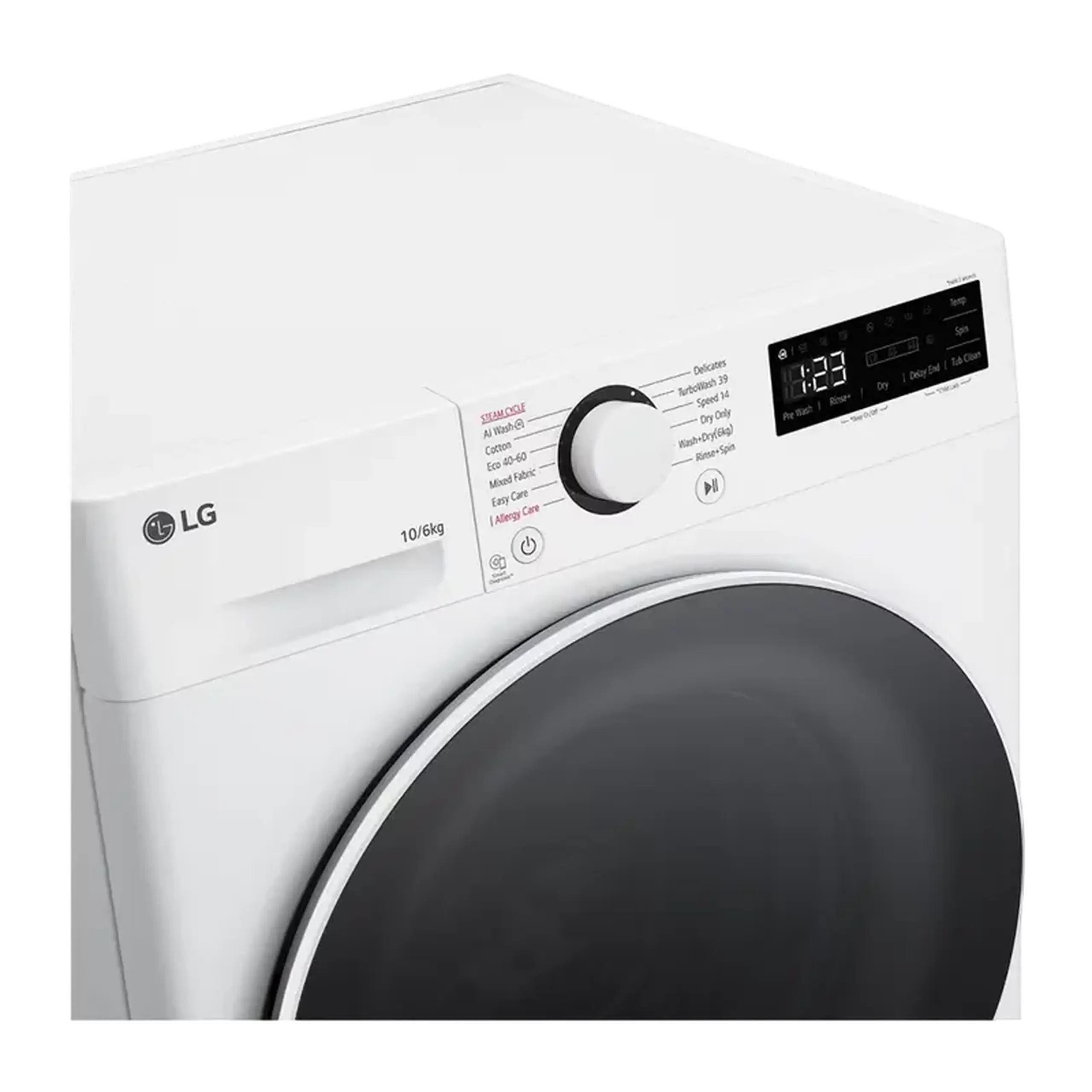 Mașină de spălat cu uscător LG F4DR510S0W, 10kg, Alb