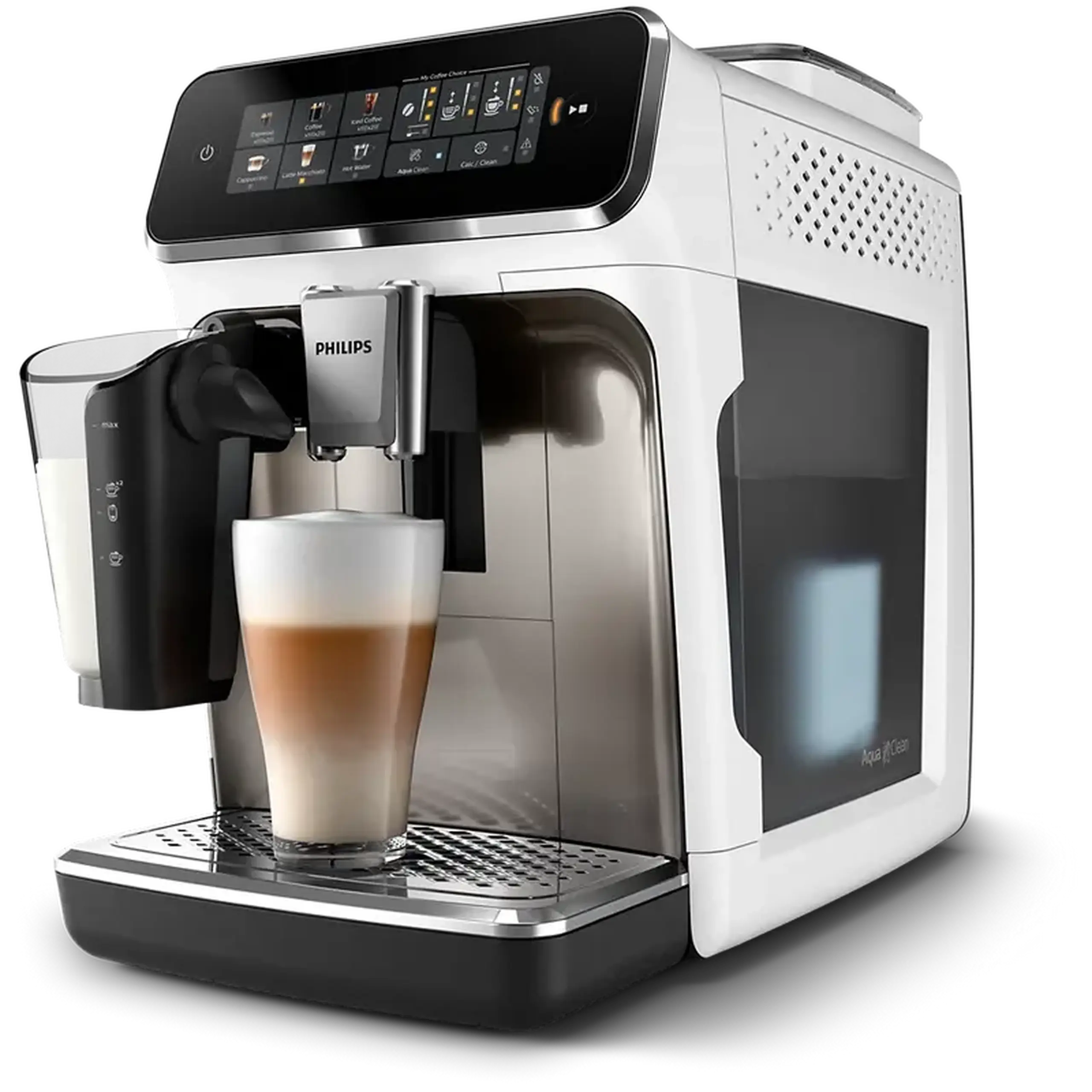 Aparat de cafea Philips EP3343/90, Oțel Inoxidabil / Alb