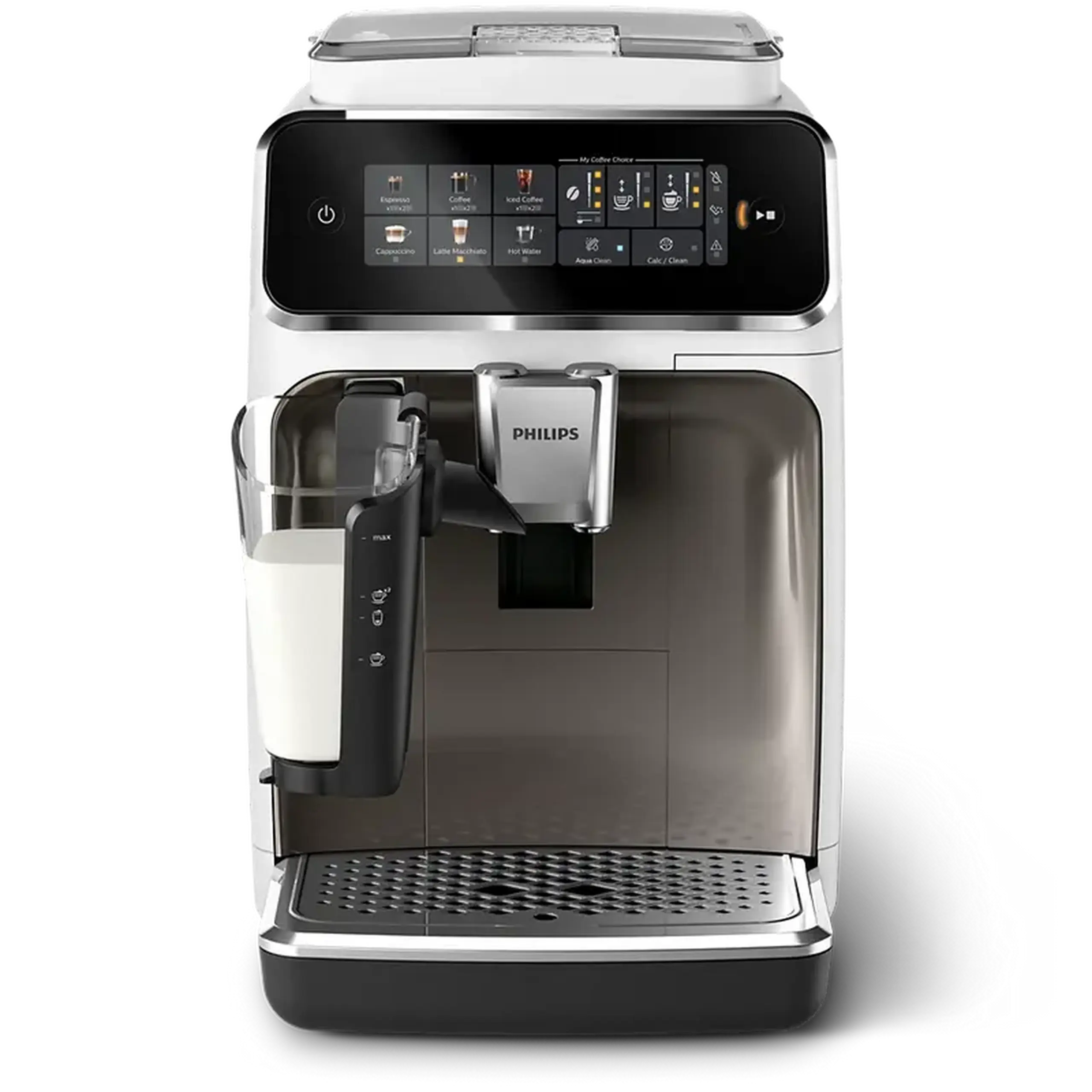 Aparat de cafea Philips EP3343/90, Oțel Inoxidabil / Alb