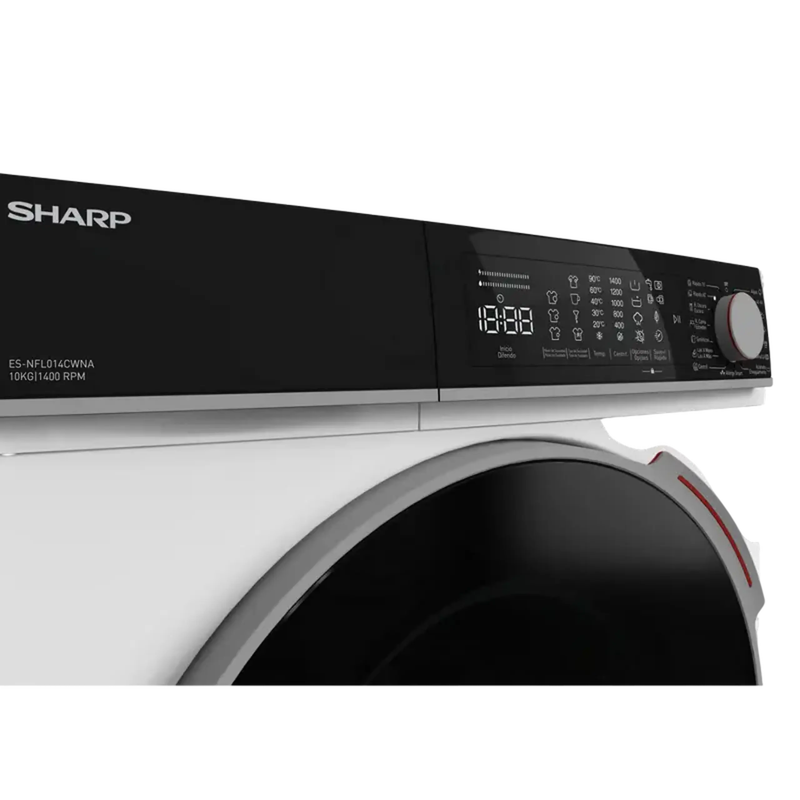 Mașină de spălat Sharp ES-NFL014CWNA-EE, 10kg, Alb
