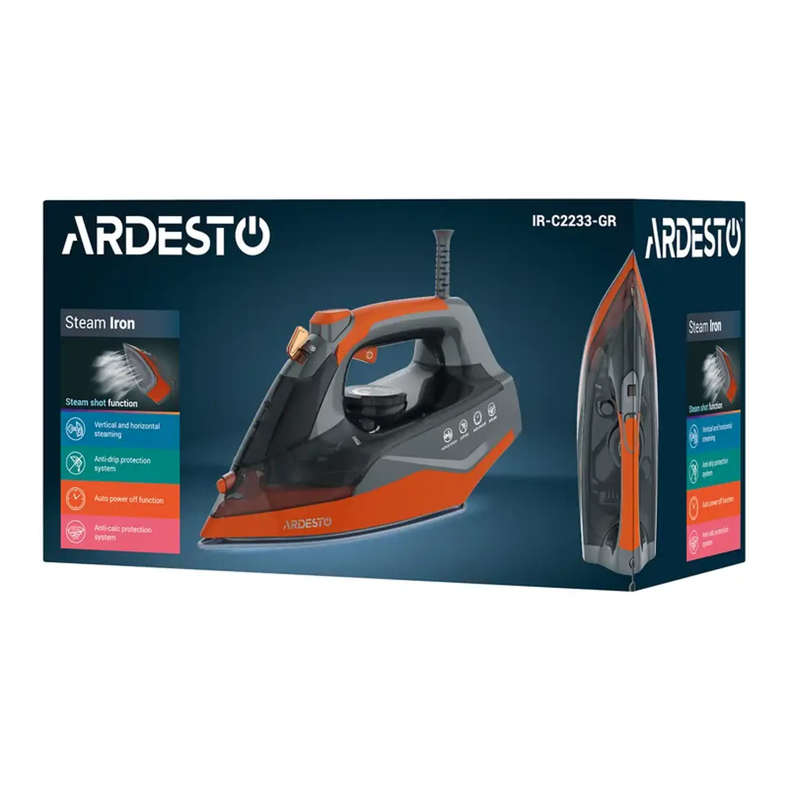 Fier de călcat Ardesto IR-C2233-GR, 2200W, Negru