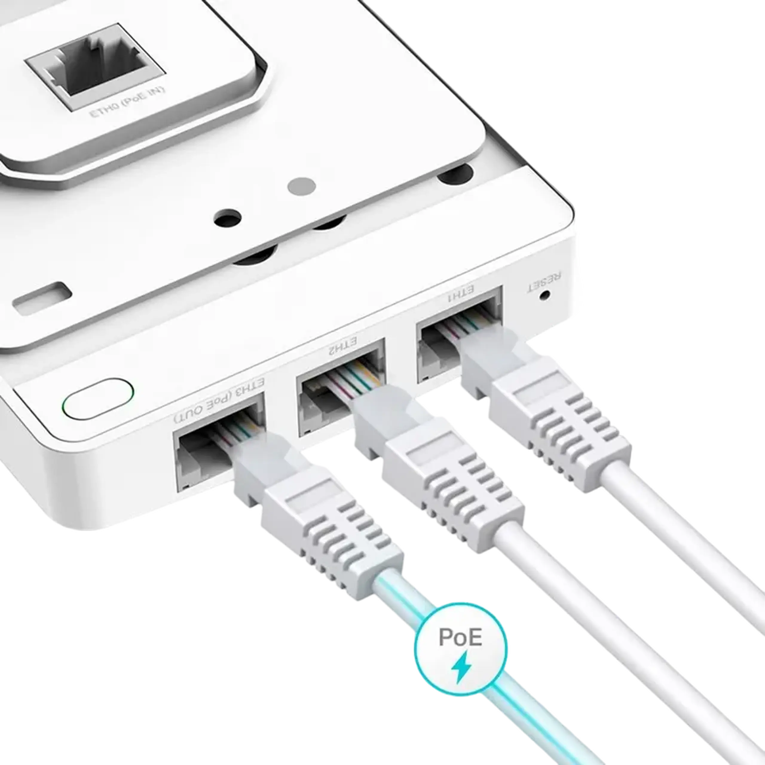 Punct de acces TP-LINK EAP615-Wall, 574 Mbps, 1201 Mbps, Alb