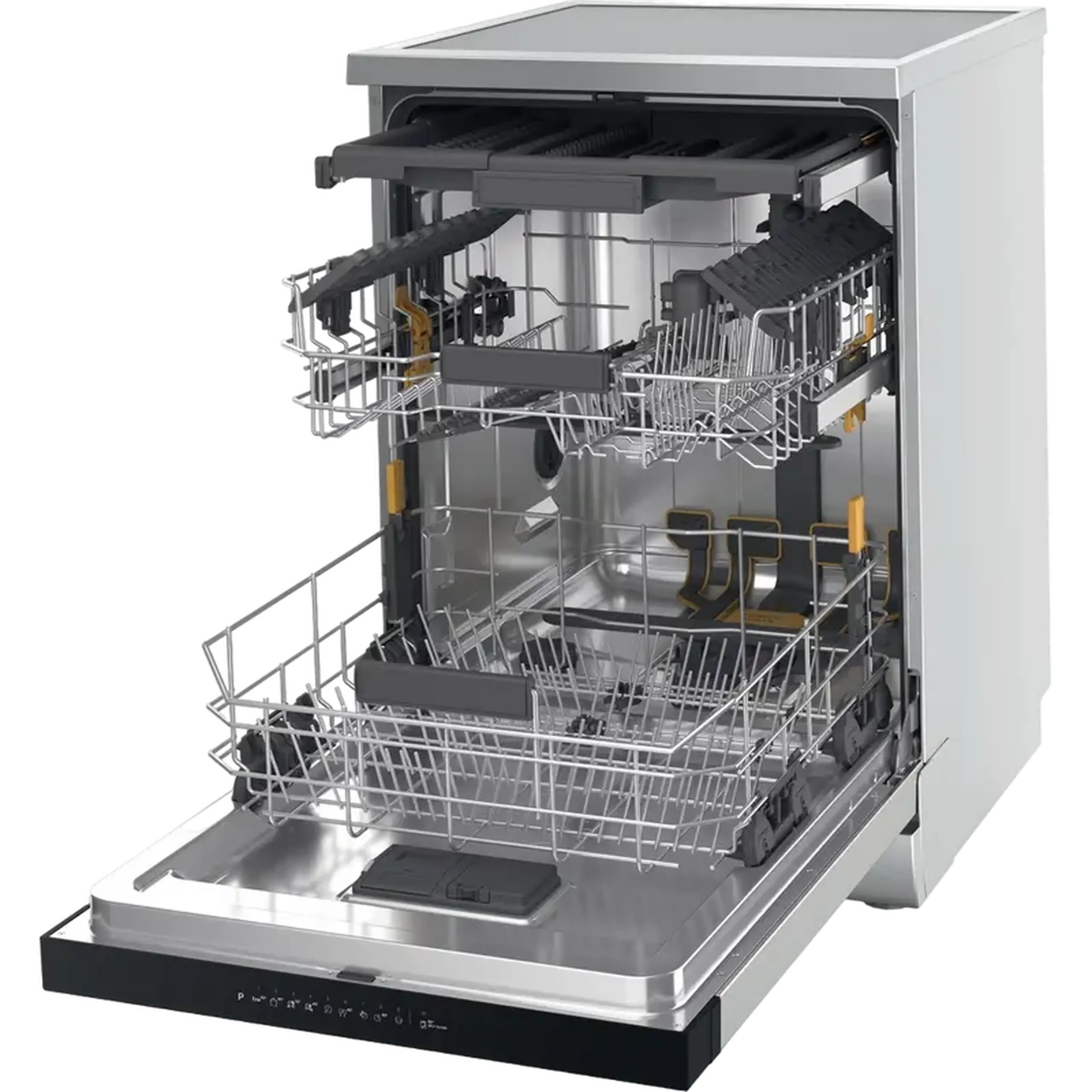 Mașină de spălat vase Whirlpool W7F HP33 X, Oțel inoxidabil