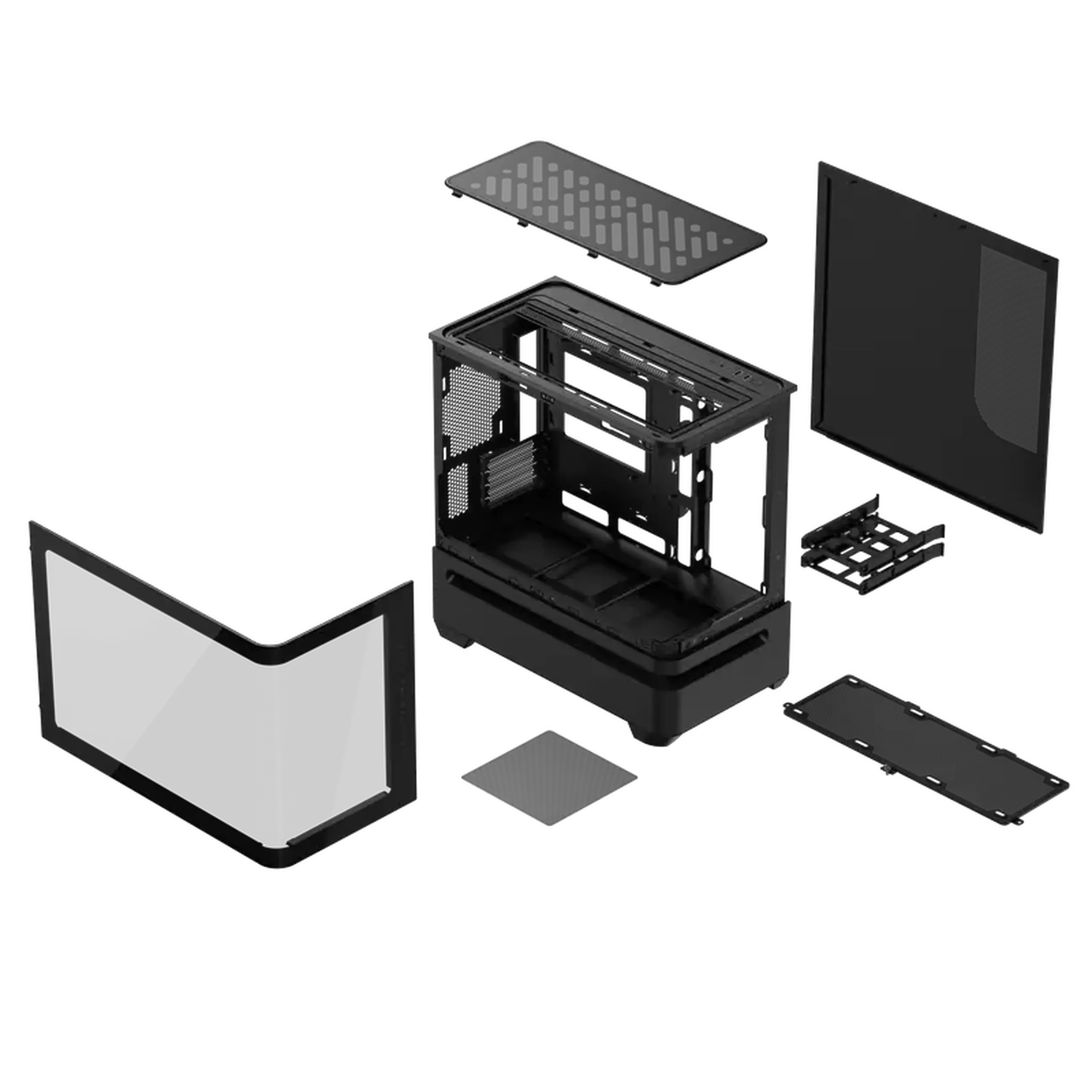Carcasă PC ASUS PRIME AP202 TG ARGB, Midi-Tower,, Negru