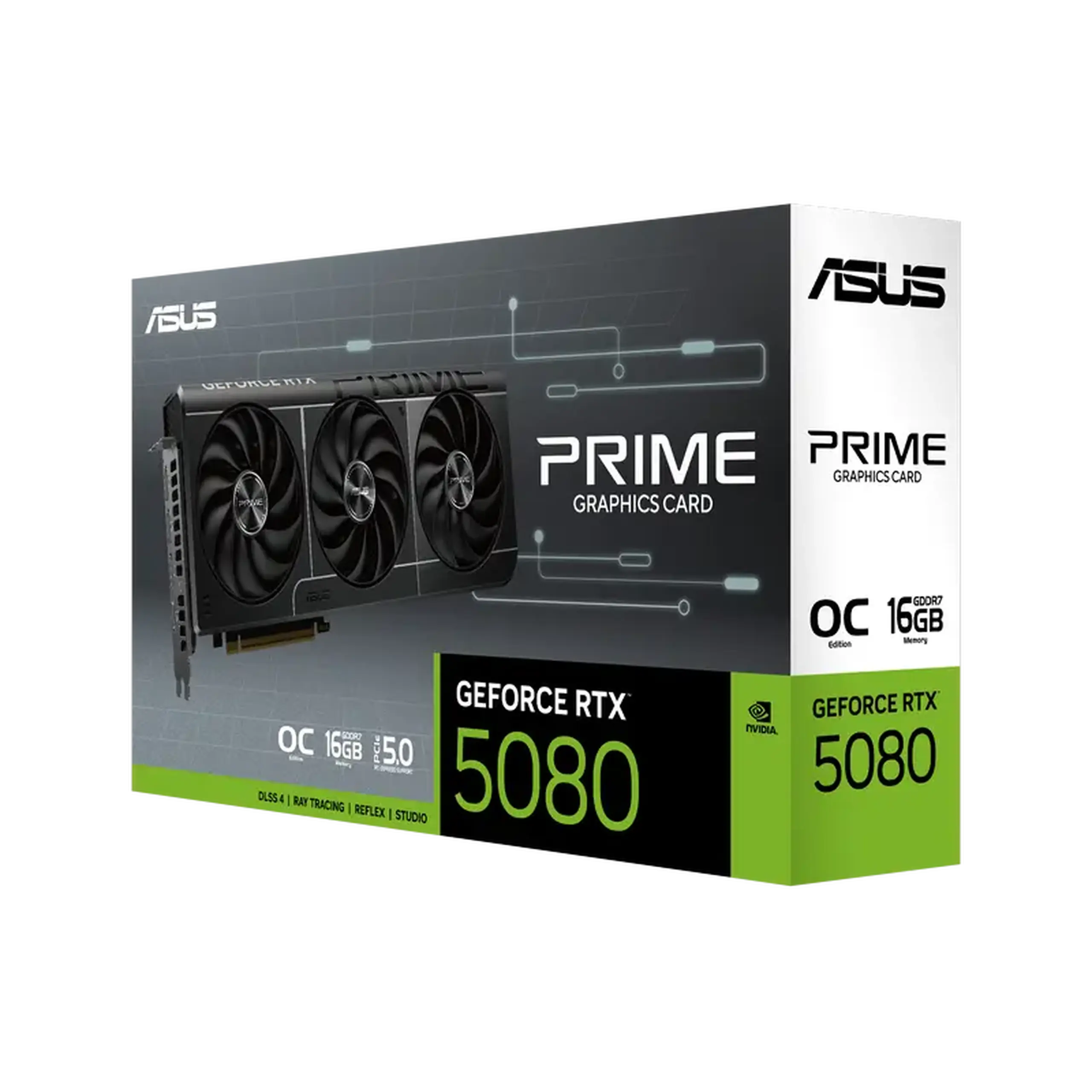 Placă Video ASUS Prime OC RTX5080, 16GB GDDR7 256bit