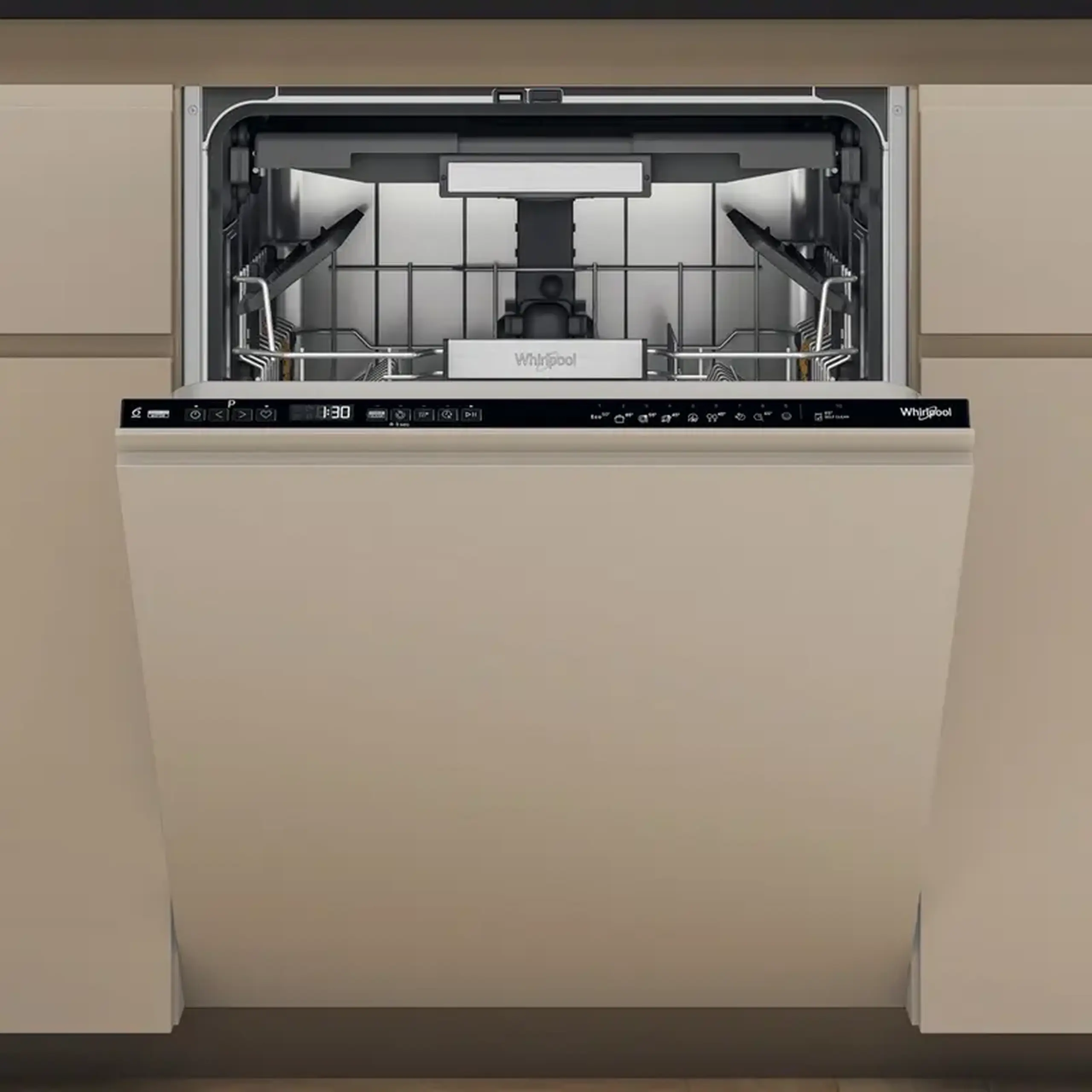 Mașină de spălat vase Whirlpool W7I HP42 L, Negru