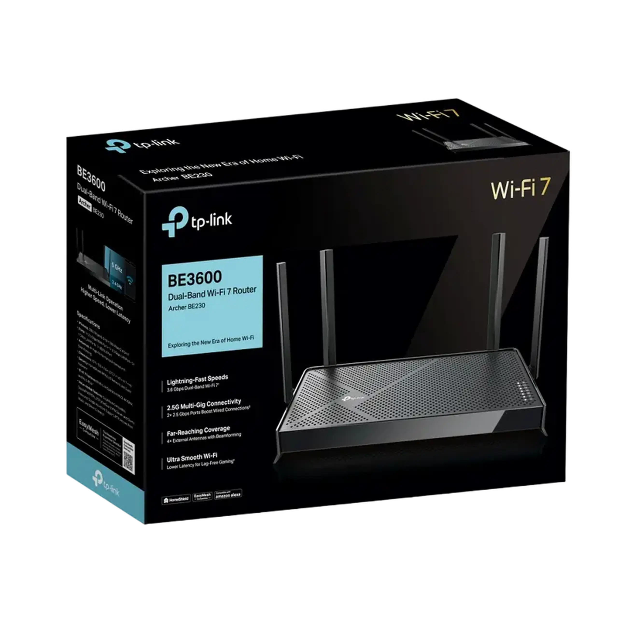 Router fără fir TP-LINK Archer BE230, Negru