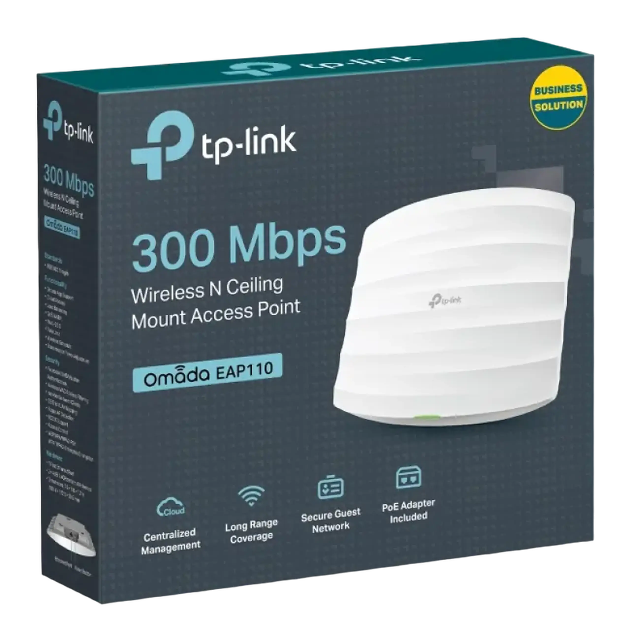 Punct de acces fără fir TP-LINK EAP110, 300 Mbps, Alb