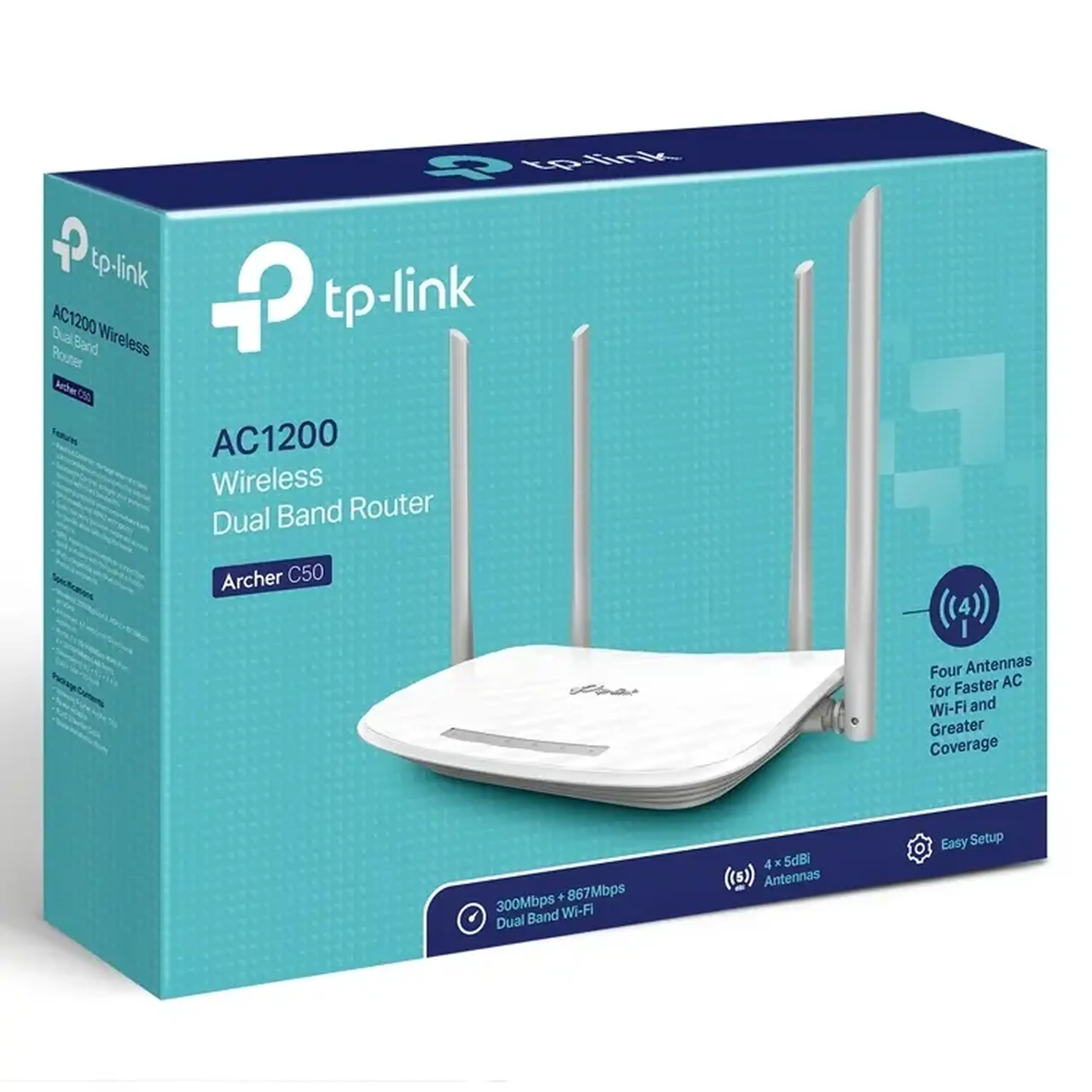 Router fără fir TP-LINK Archer C50, Alb