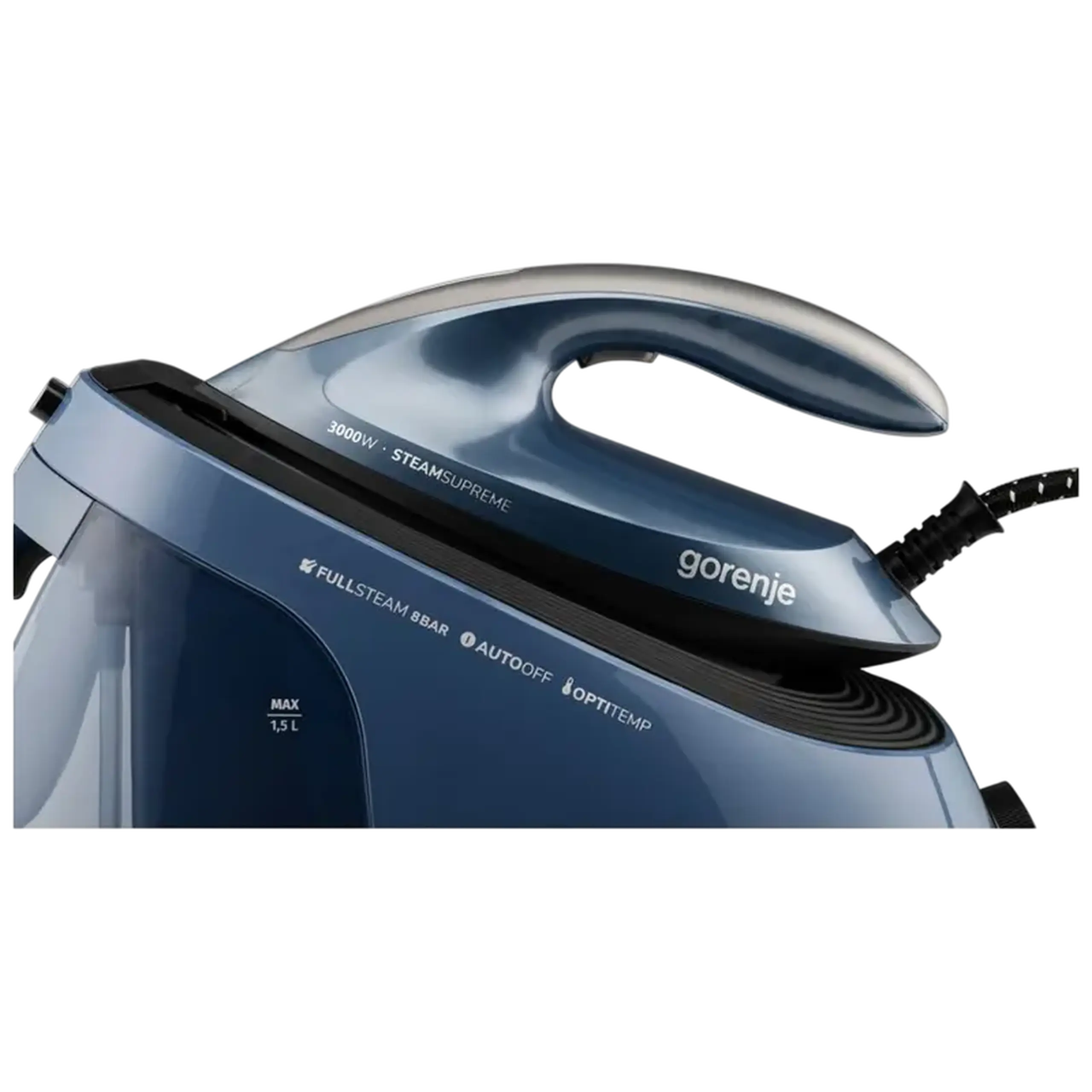 Fier de călcat cu generator de abur Gorenje SGD3000BBK, 3000W, Albastru