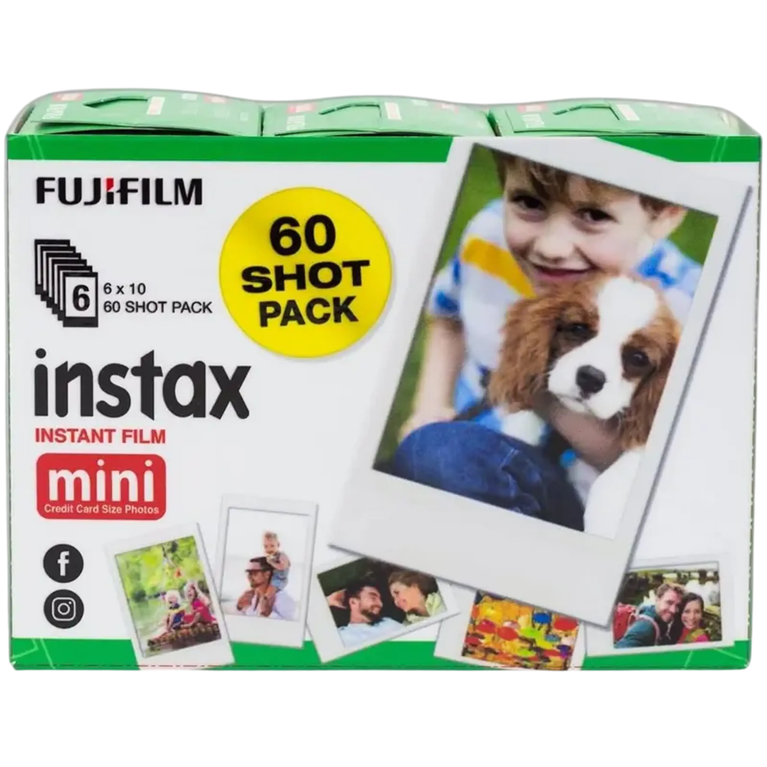 Hârtie foto instax Mini Instant Film Multi-Pack, 60 buc