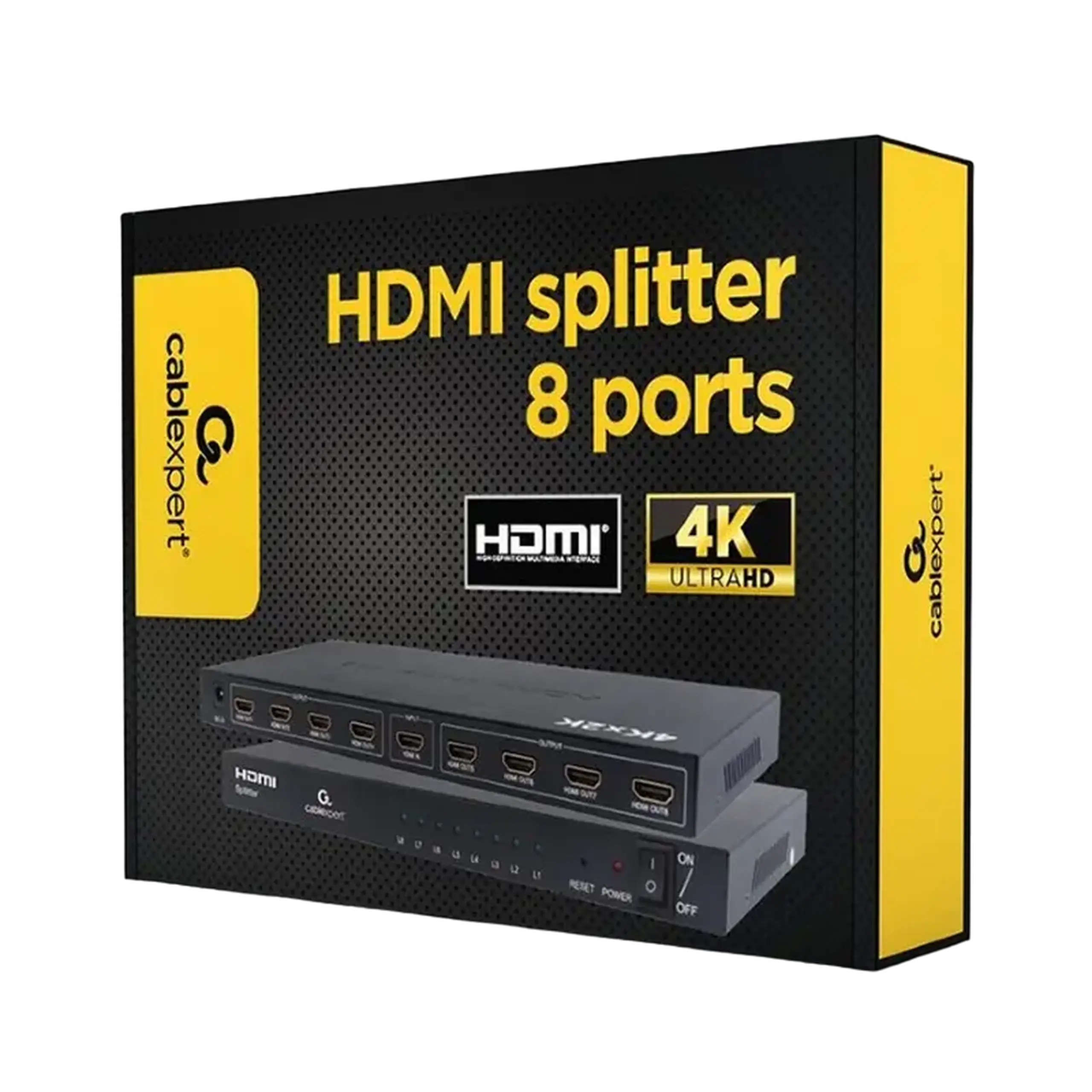 Splitter HDMI Cablexpert DSP-8PH4-03, HDMI (F) -, Negru