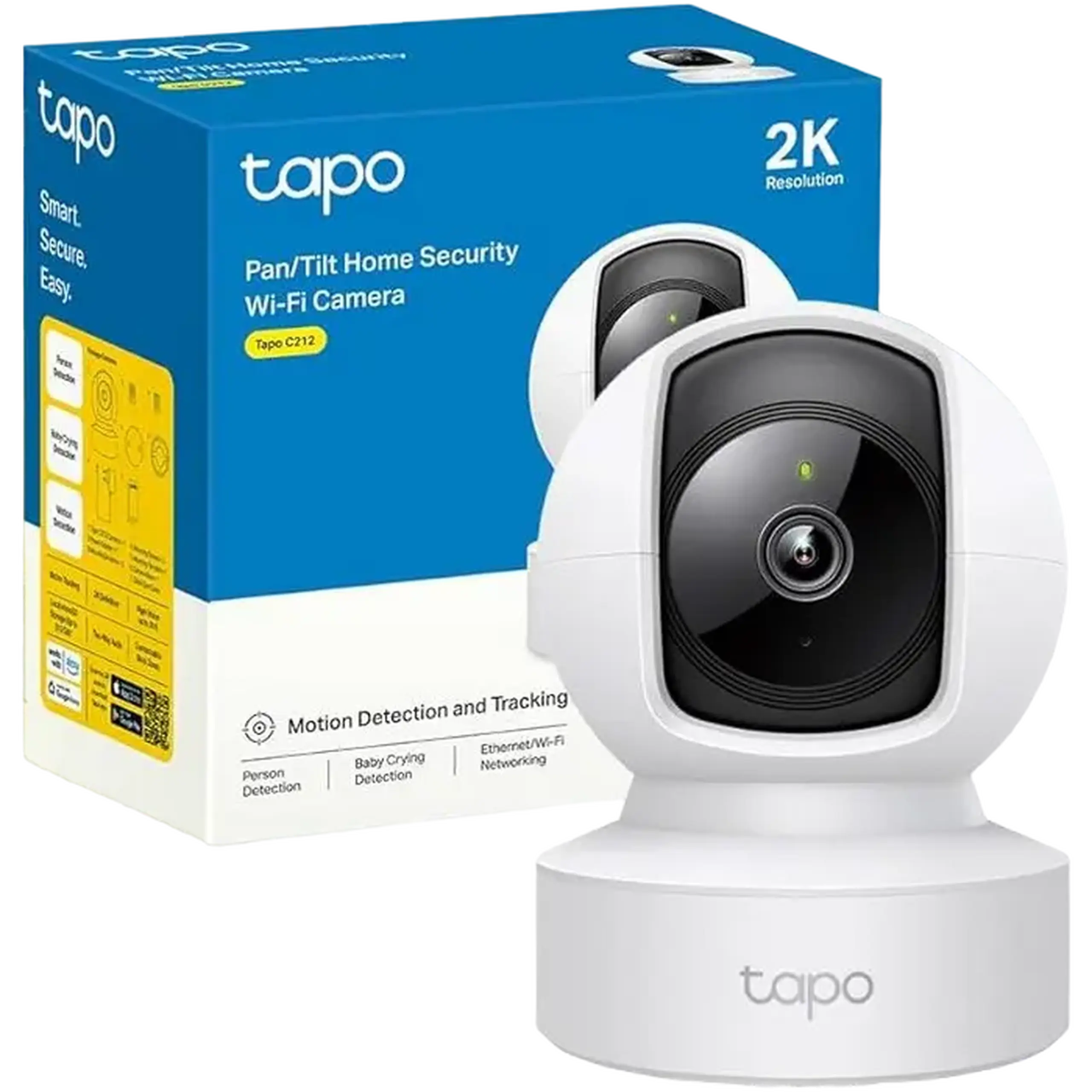 Camera de supraveghere TP-LINK TAPO C212, Alb