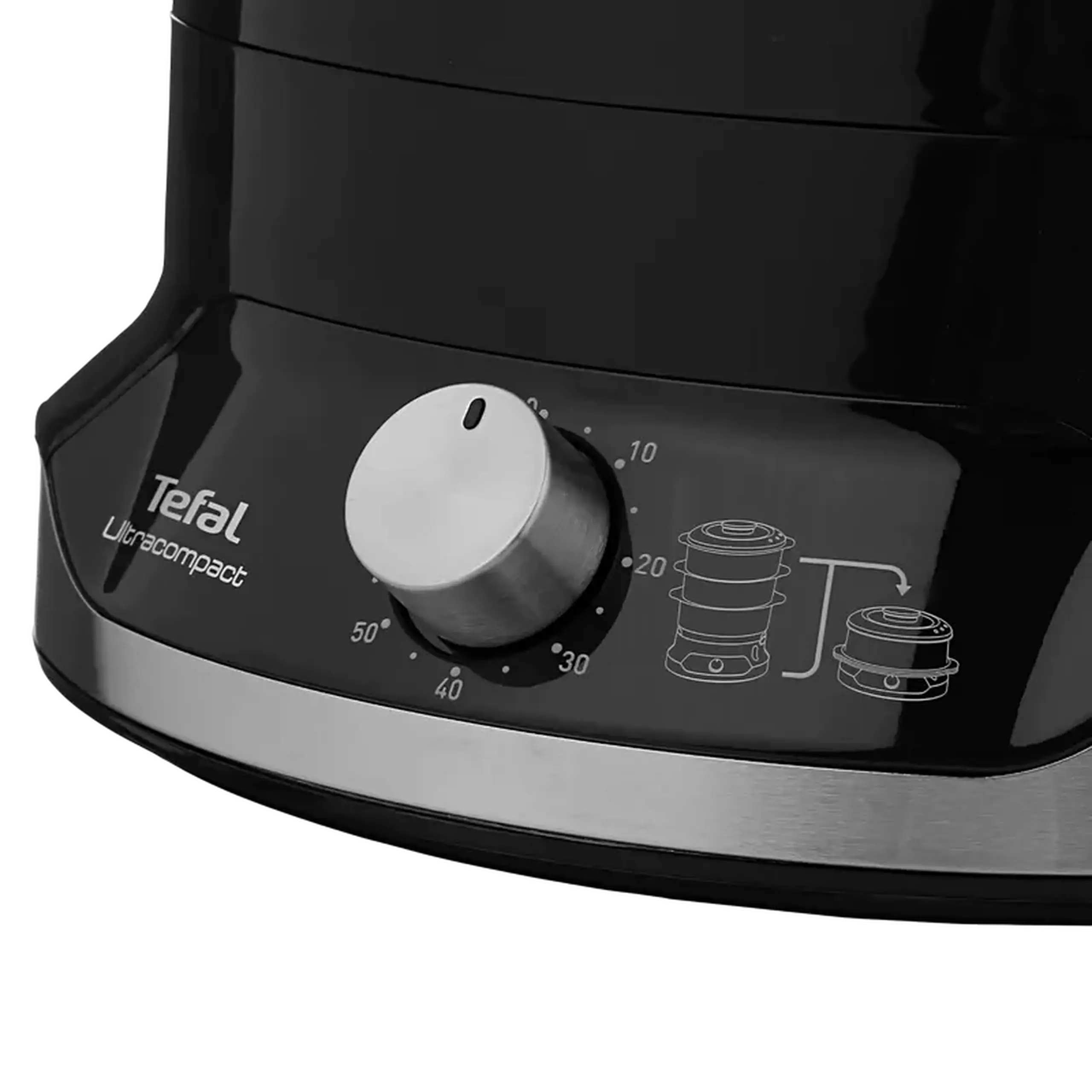 Aparat de gătit cu aburi Tefal VC204810, Negru
