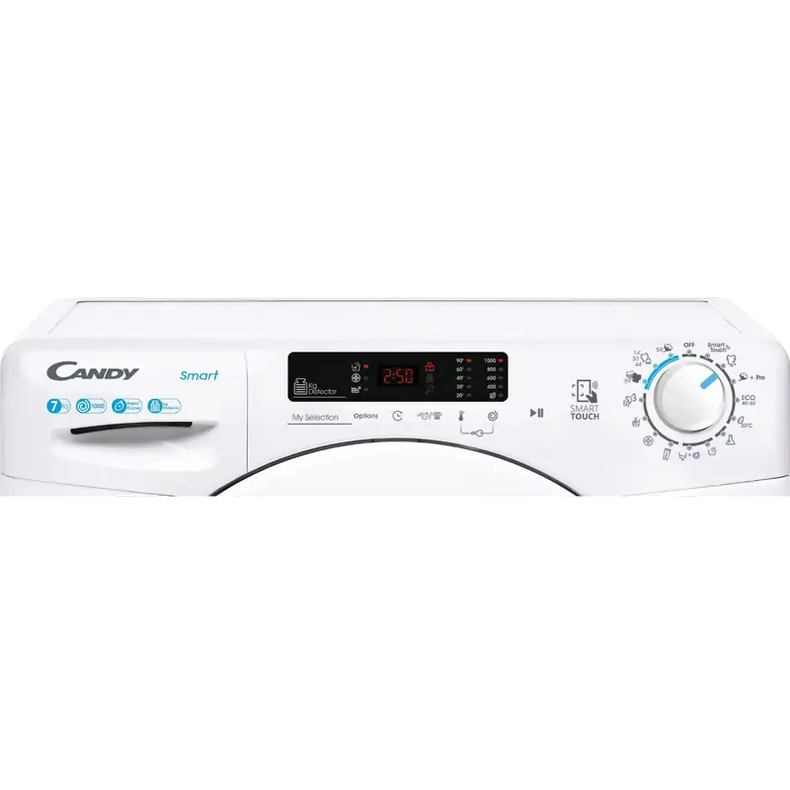 Mașină de spălat Candy CS4 1072DE/1-S, 7kg, Alb