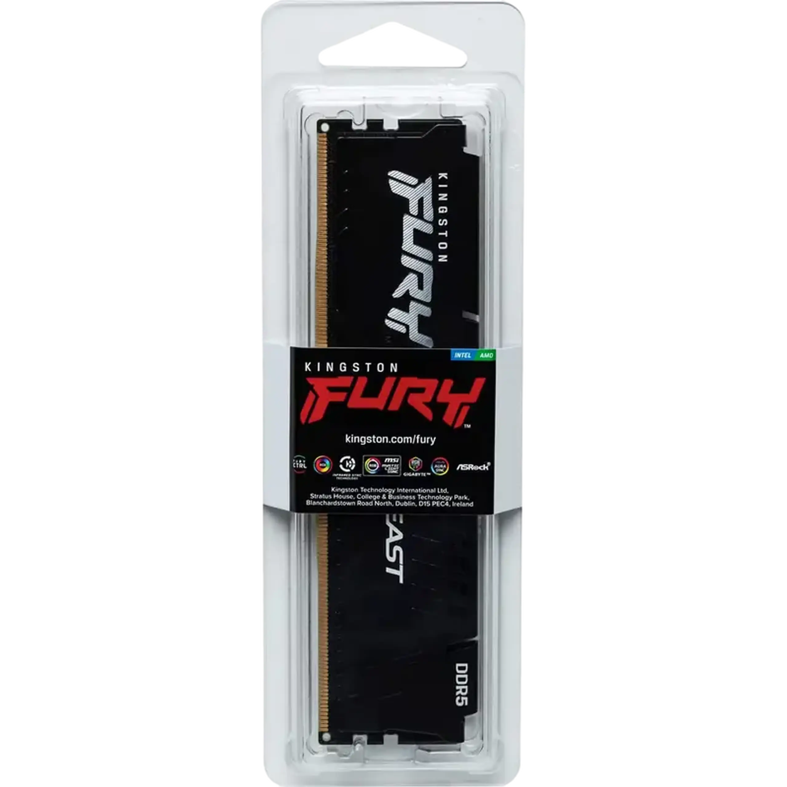 Memorie RAM Kingston FURY Beast, DDR5 SDRAM, 6000 MHz, 16GB, KF560C30BBE-16
