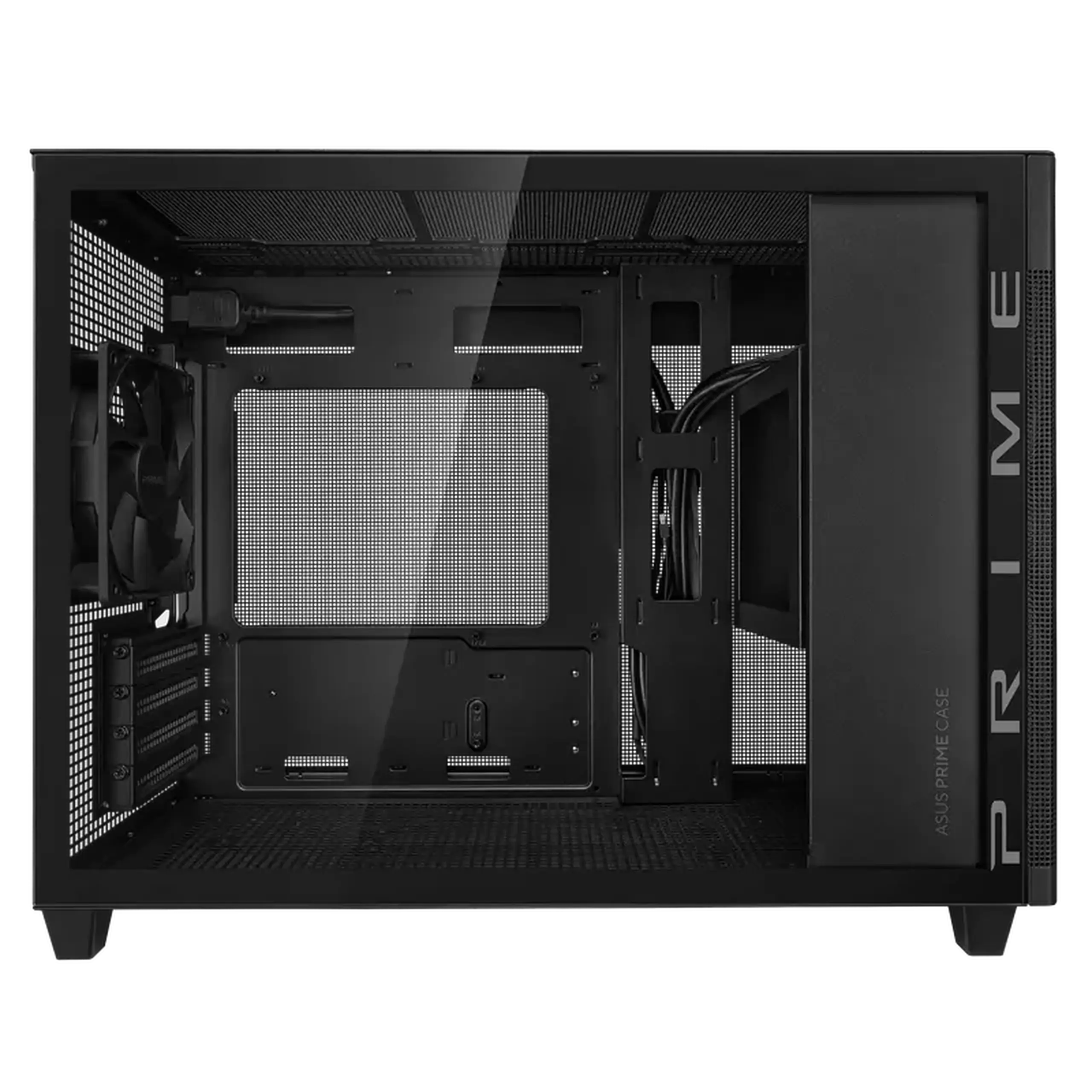 Carcasă PC ASUS Prime AP201 Tempered Glass Edition, Mini-Tower, Negru