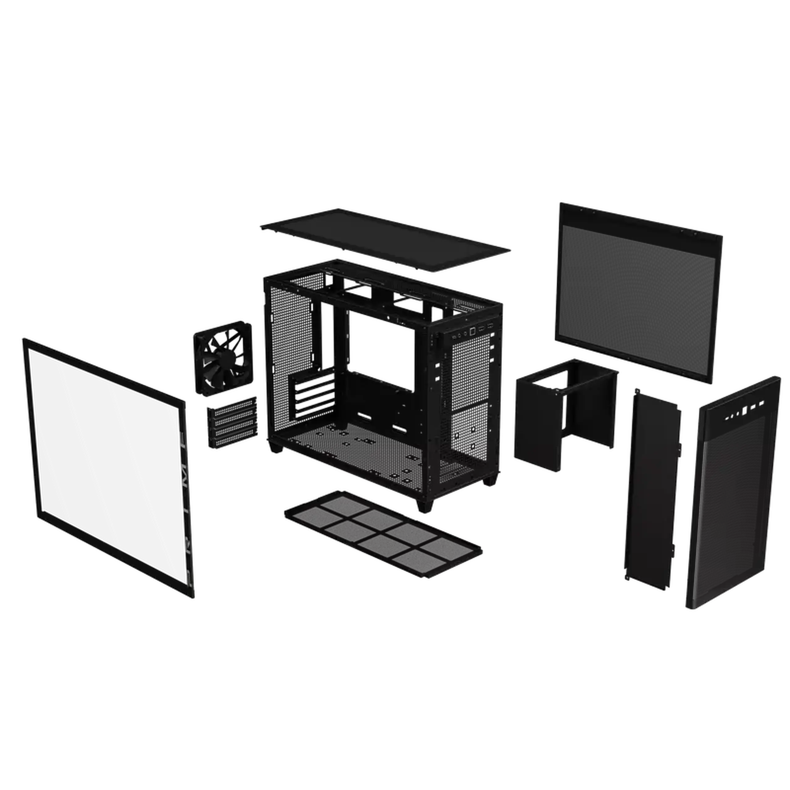 Carcasă PC ASUS Prime AP201 Tempered Glass Edition, Mini-Tower, Negru