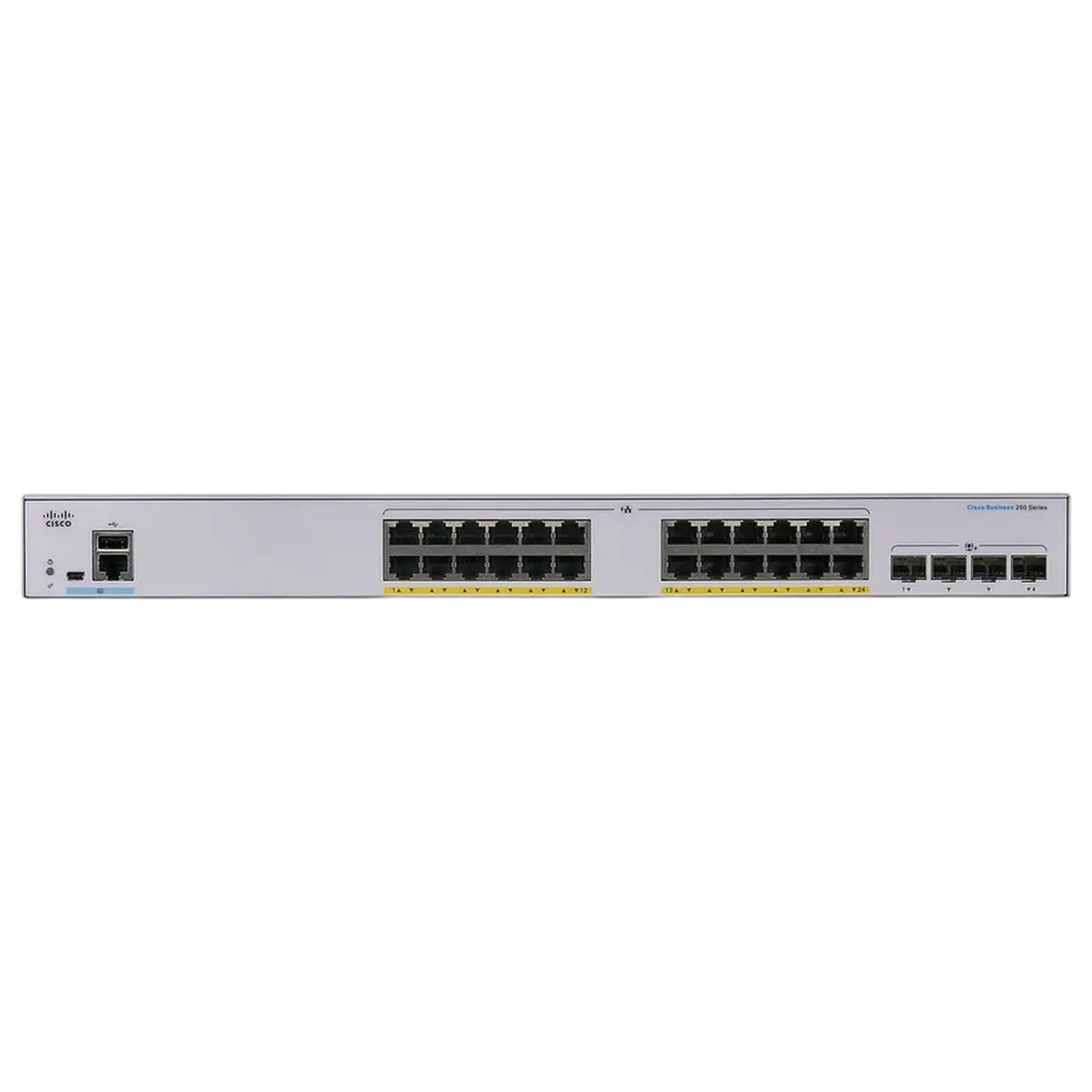 Switch de rețea Cisco CBS250-24P-4X, 24x 10/100/1000 Mbps