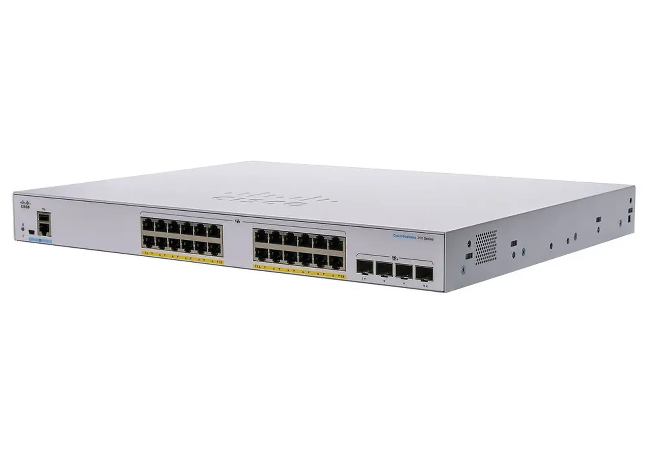 Switch de rețea Cisco CBS250-24P-4X, 24x 10/100/1000 Mbps