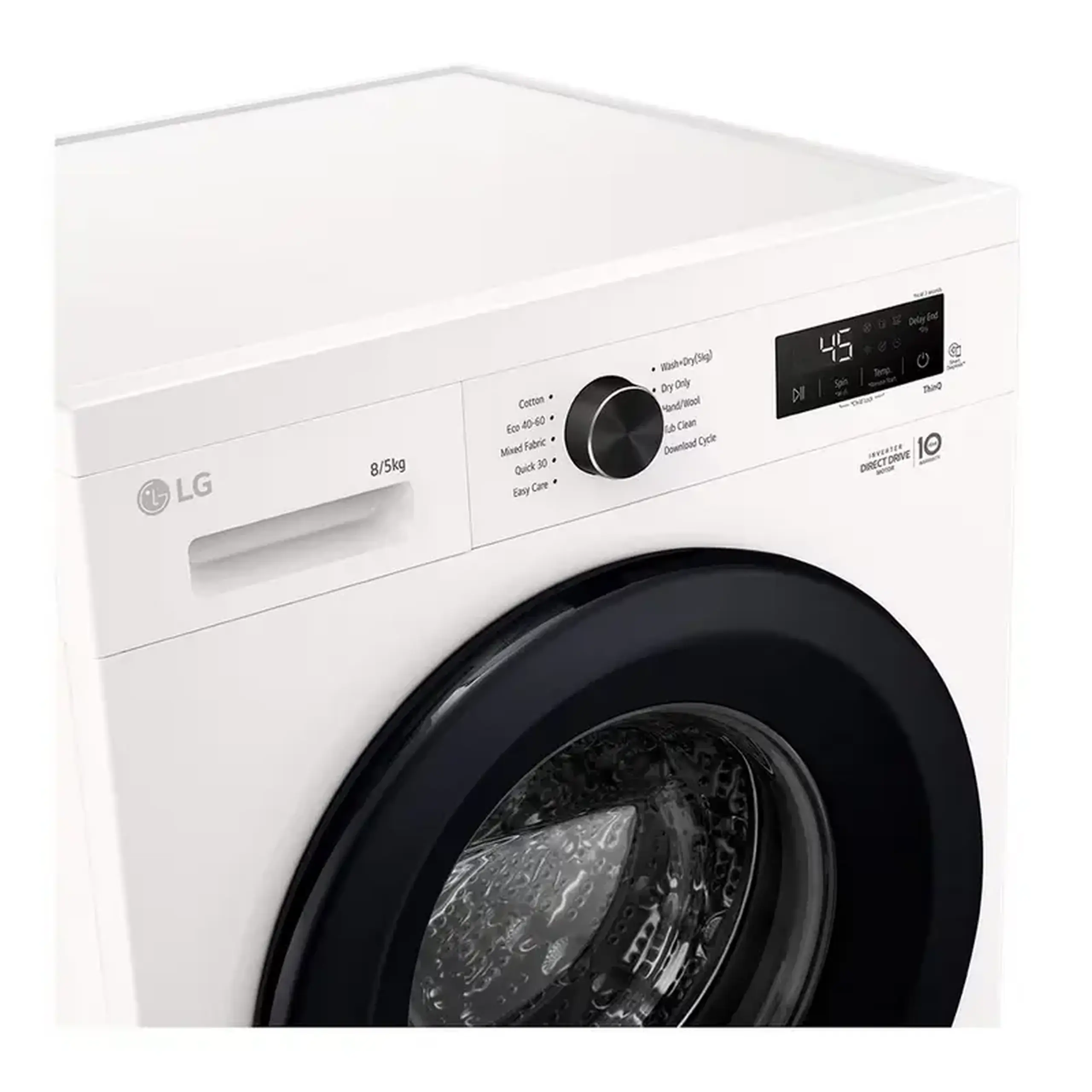 Mașină de spălat cu uscător LG W4X1085NWK, 8kg, Alb