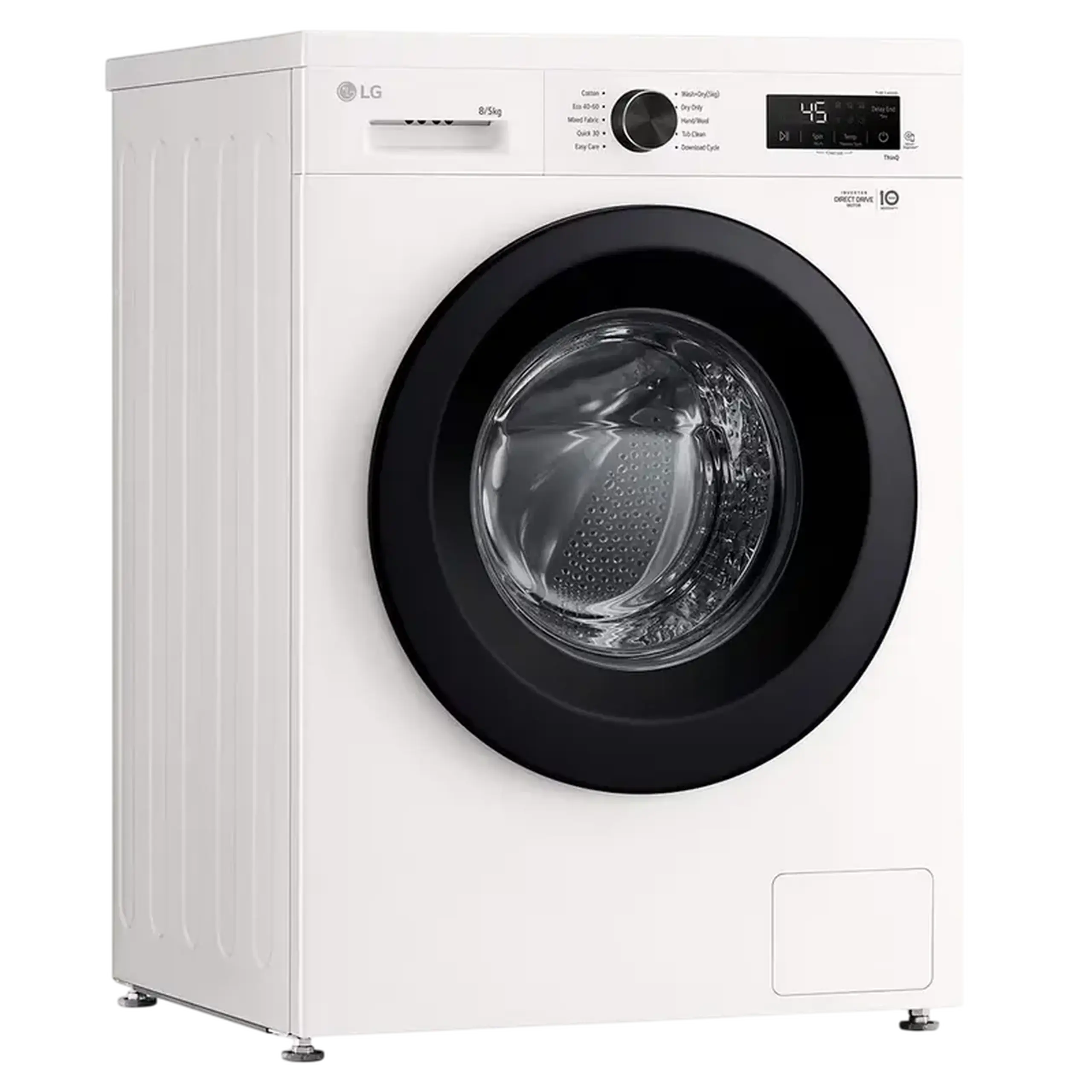 Mașină de spălat cu uscător LG W4X1085NWK, 8kg, Alb