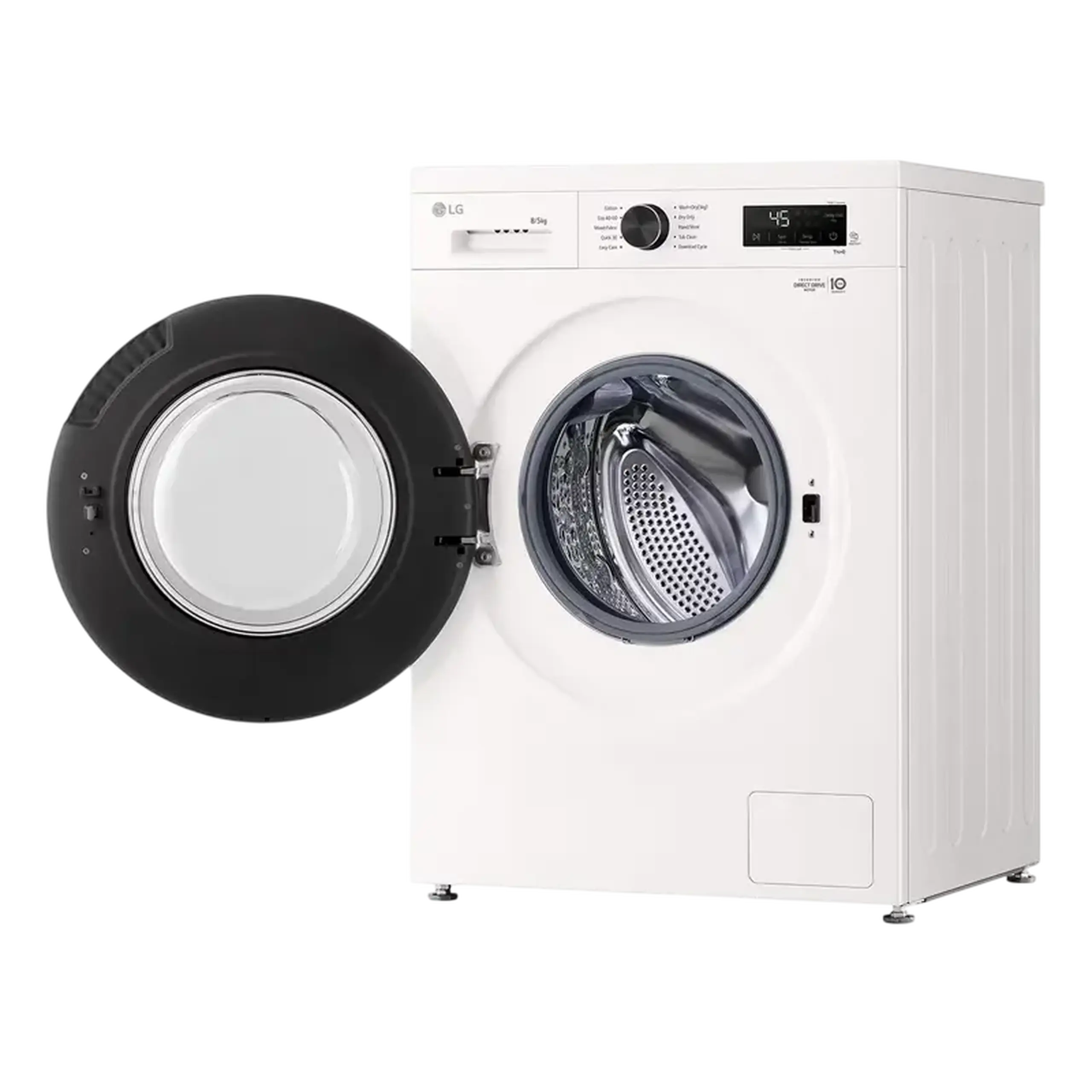 Mașină de spălat cu uscător LG W4X1085NWK, 8kg, Alb