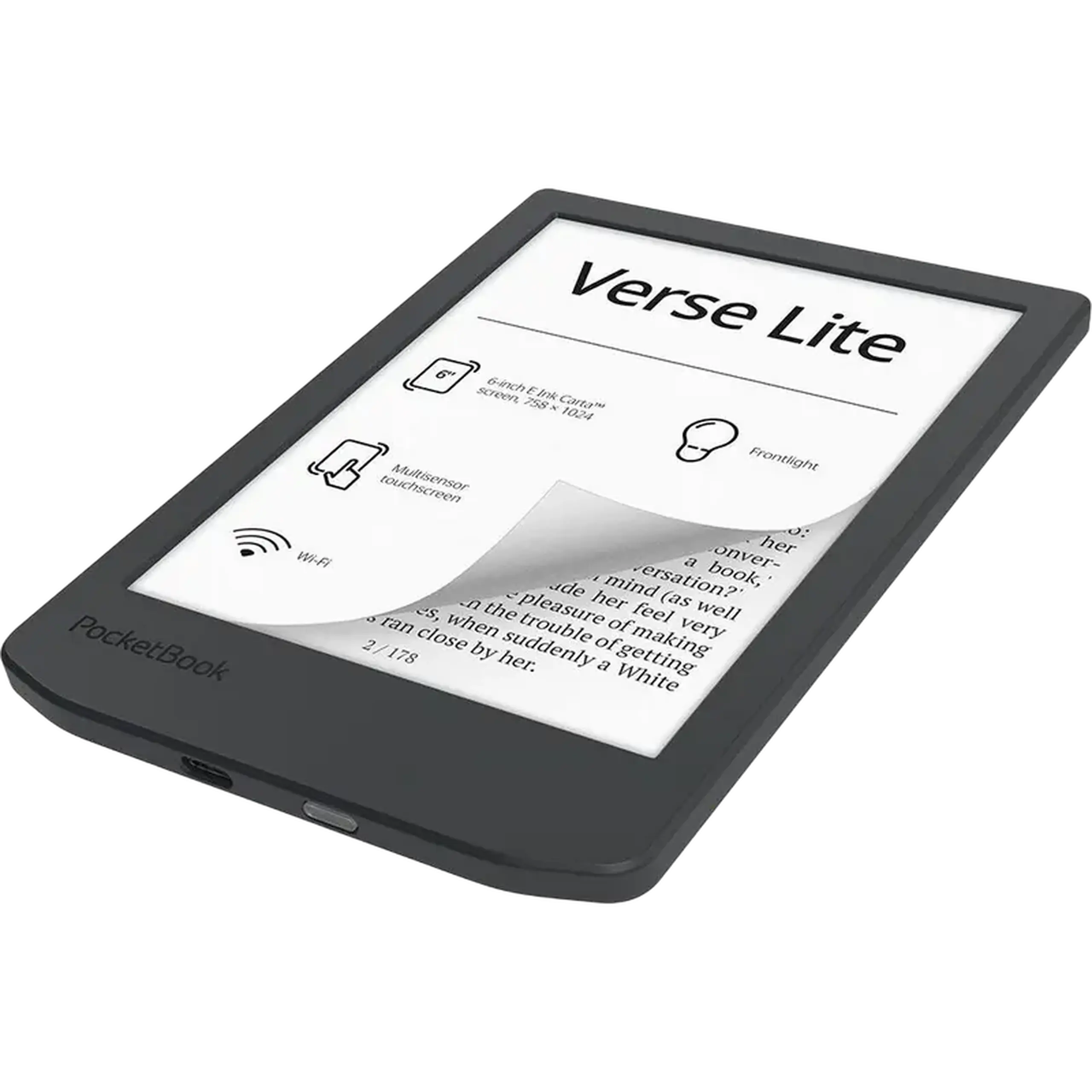 eBook Reader PocketBook 619 Verse Lite, Gri