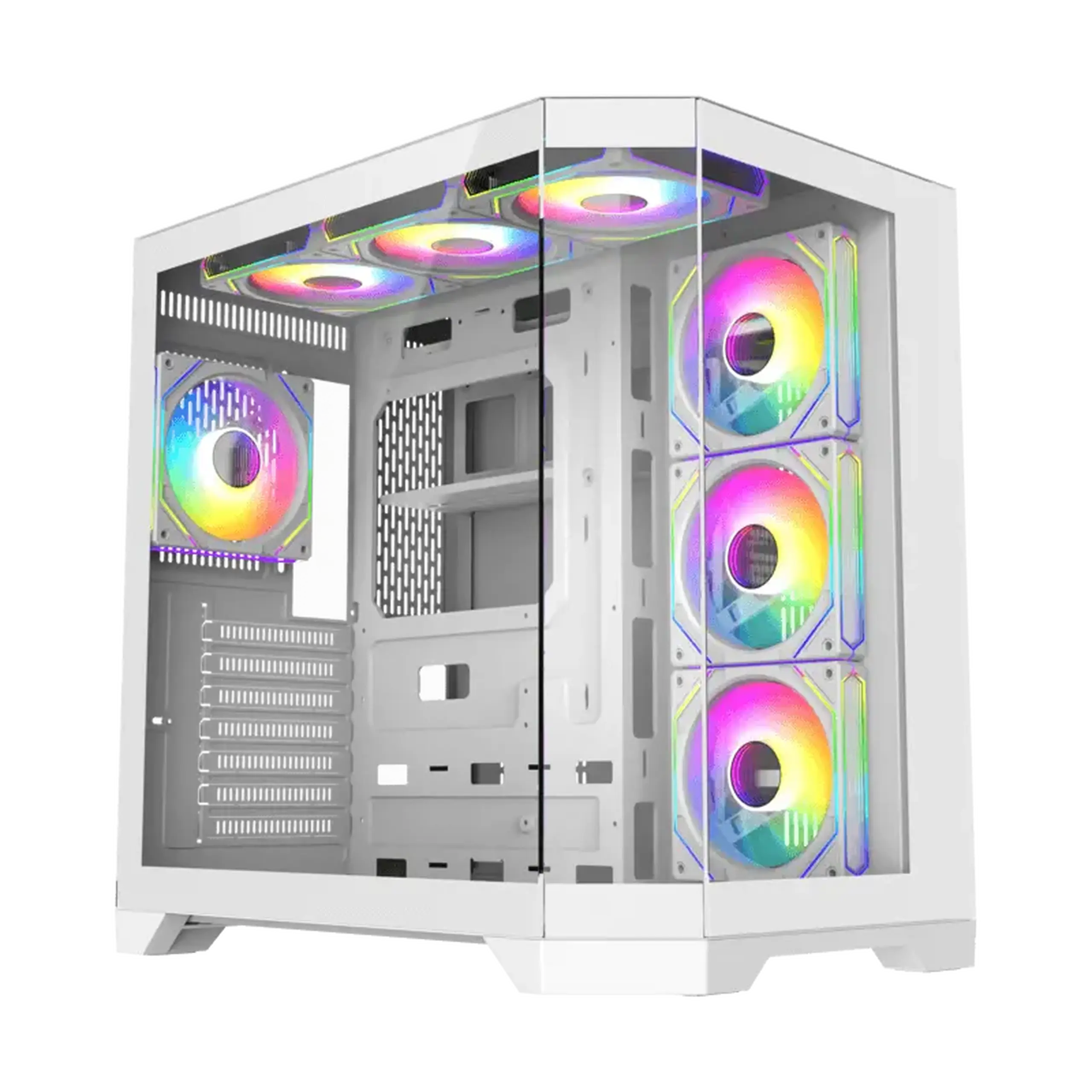 Carcasă PC Gamemax HYPE-A, Midi-Tower, Fără PSU, Alb
